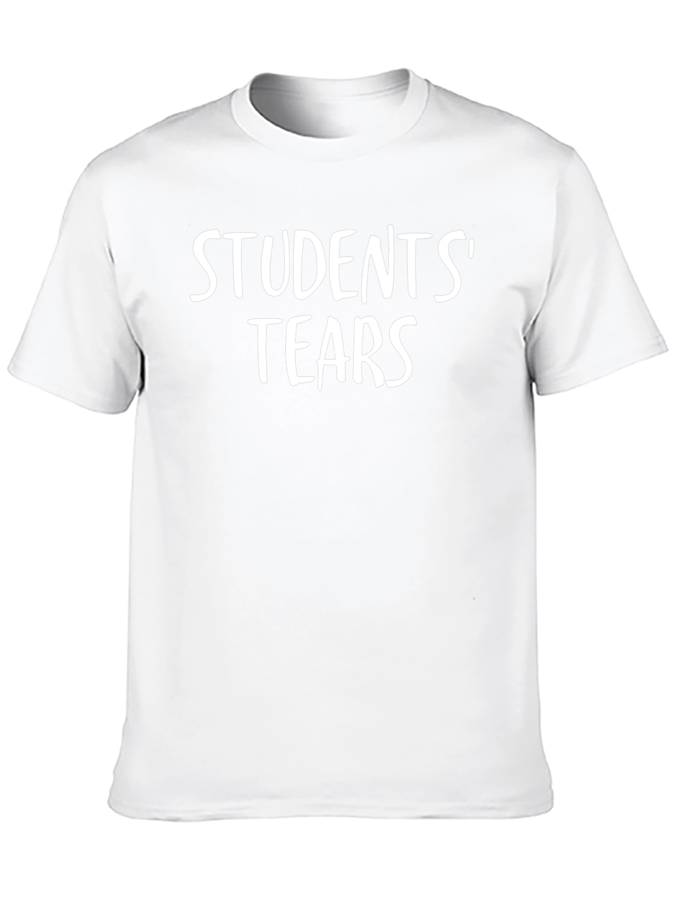Students Tears T-Shirt - Black Cotton Graphic Tee