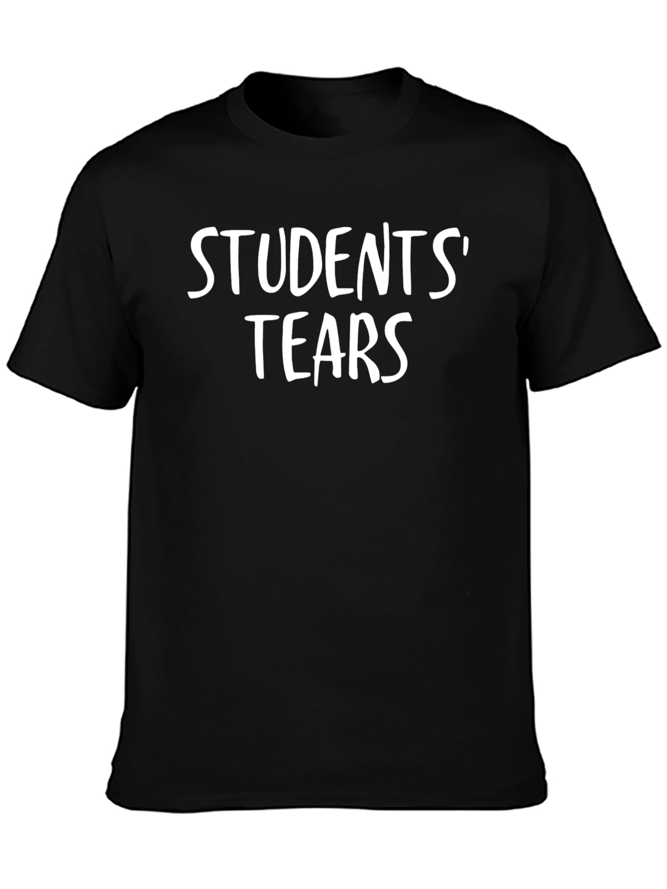 Students Tears T-Shirt - Black Cotton Graphic Tee