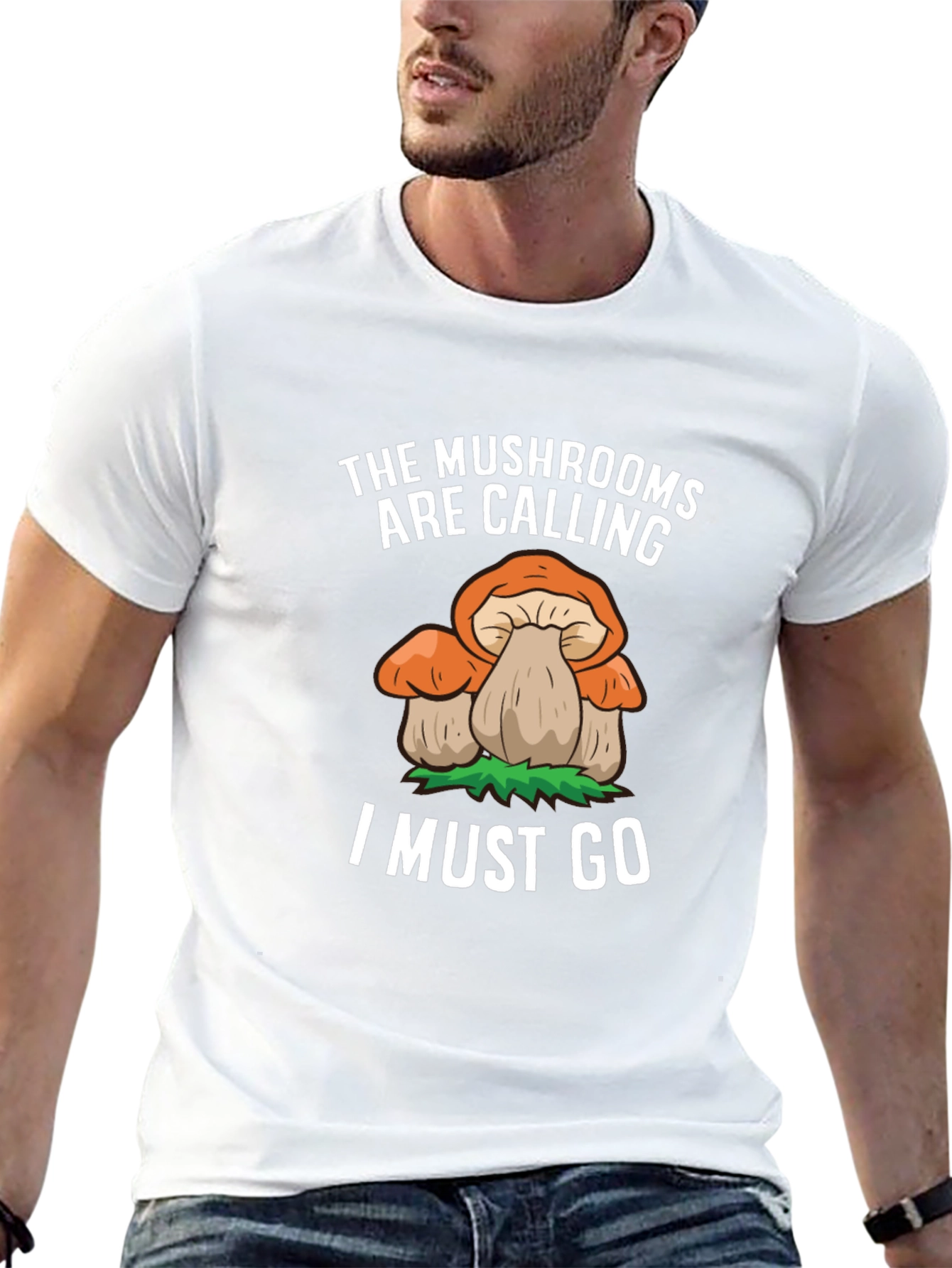 Mushroom Calling T-Shirt - Nature Lover Tee