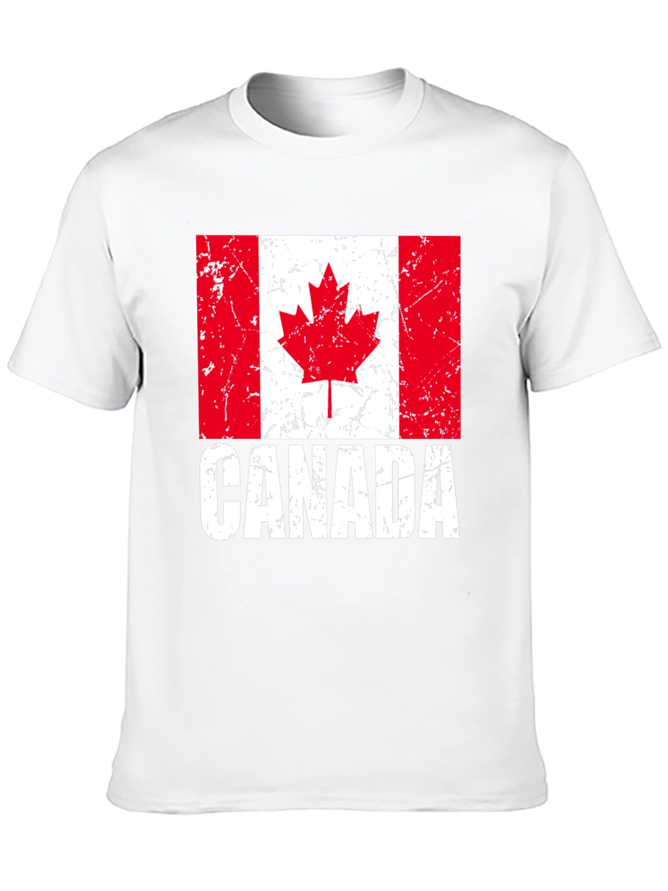 Canada Flag T-Shirt - Distressed Graphic Tee