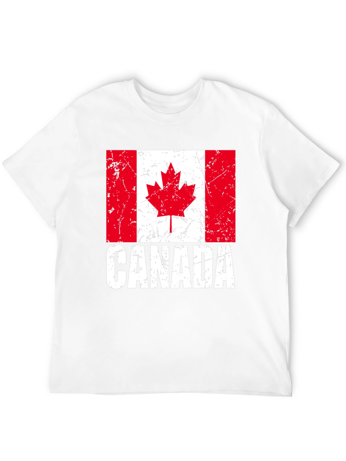 Canada Flag T-Shirt - Distressed Graphic Tee