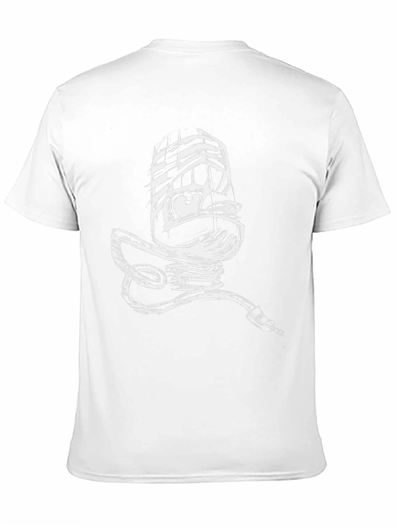 Sketchy Microphone Black Tee