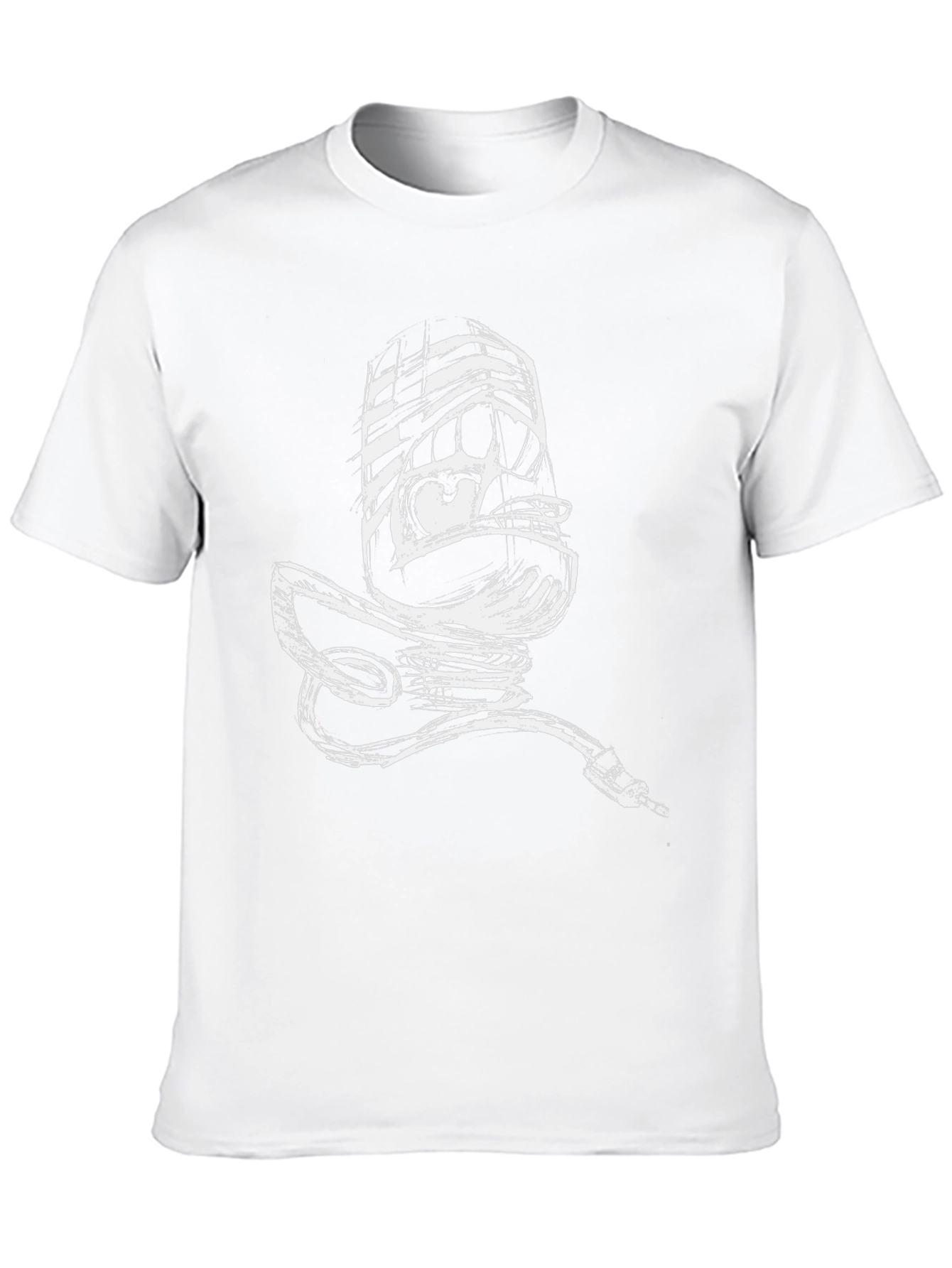 Sketchy Microphone Black Tee