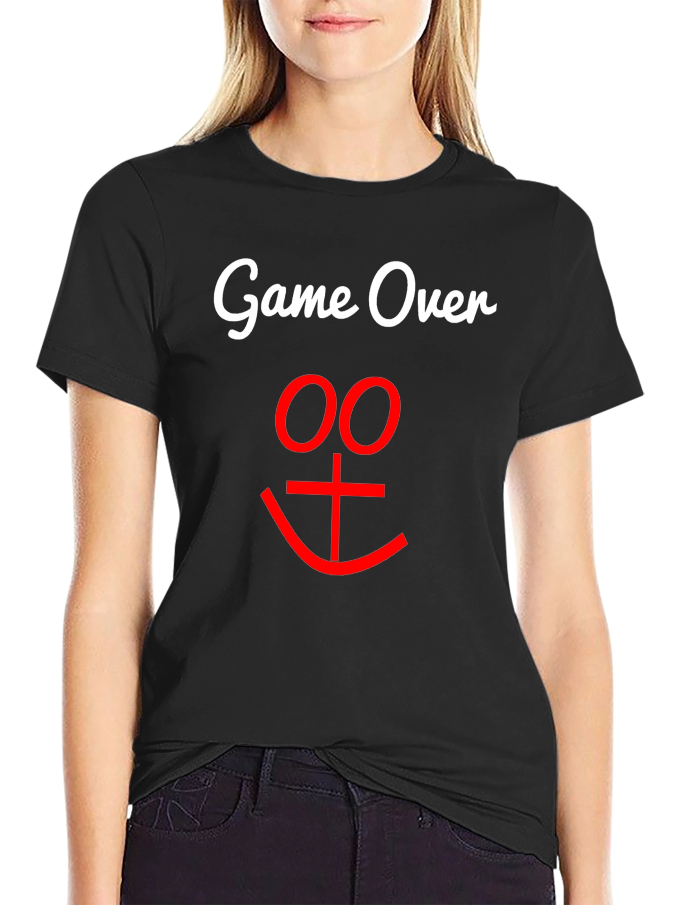 Game Over Graphic Black T-Shirt