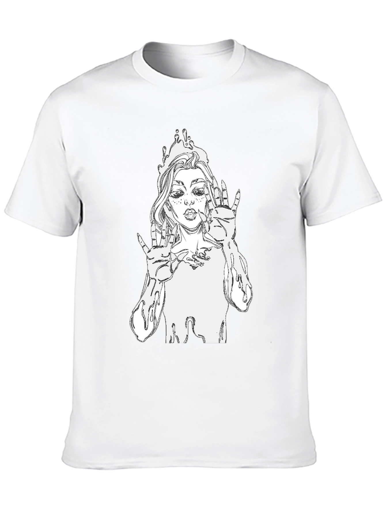 Unique Graphic Tee - Stylish Black Cotton T-Shirt
