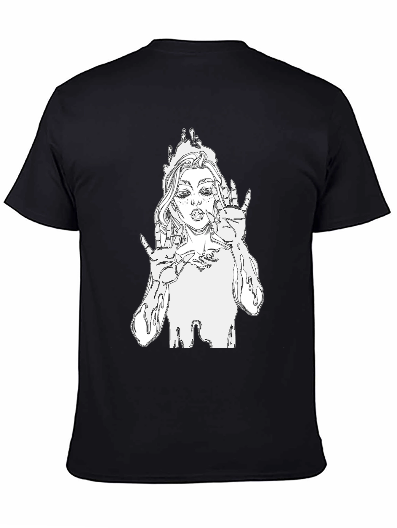 Unique Graphic Tee - Stylish Black Cotton T-Shirt
