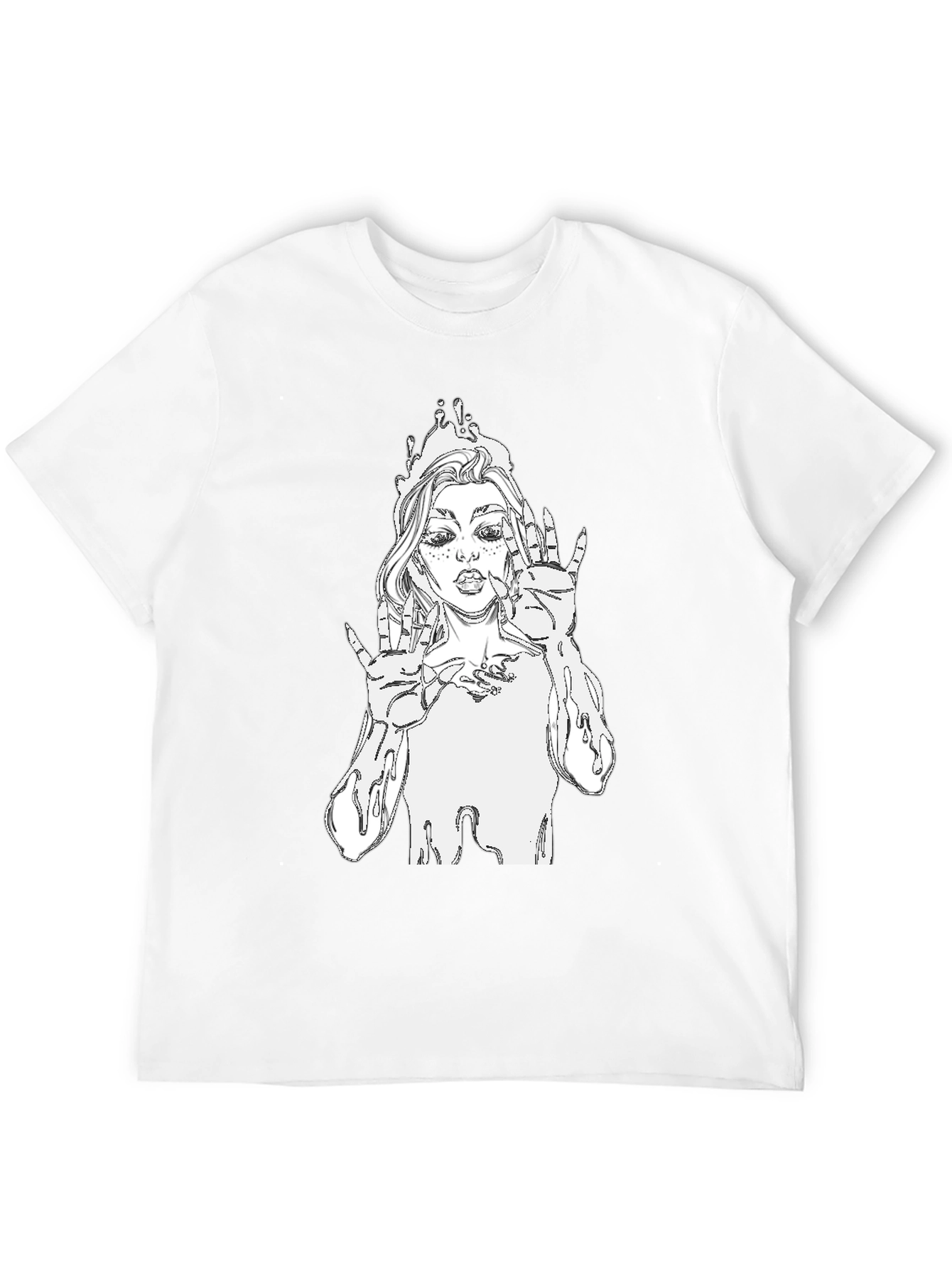 Unique Graphic Tee - Stylish Black Cotton T-Shirt