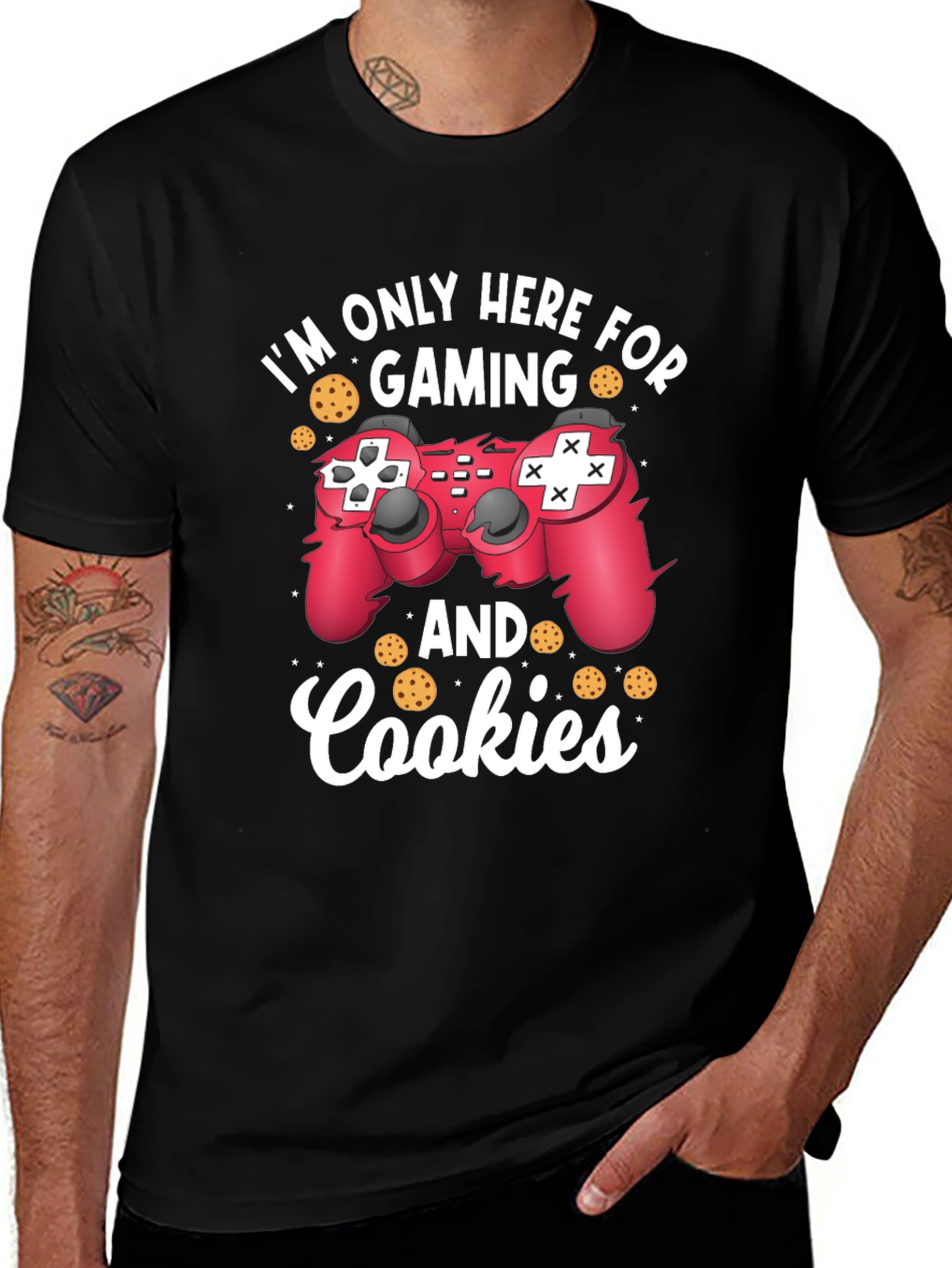 Gaming and Cookies T-Shirt - Gamer Tee