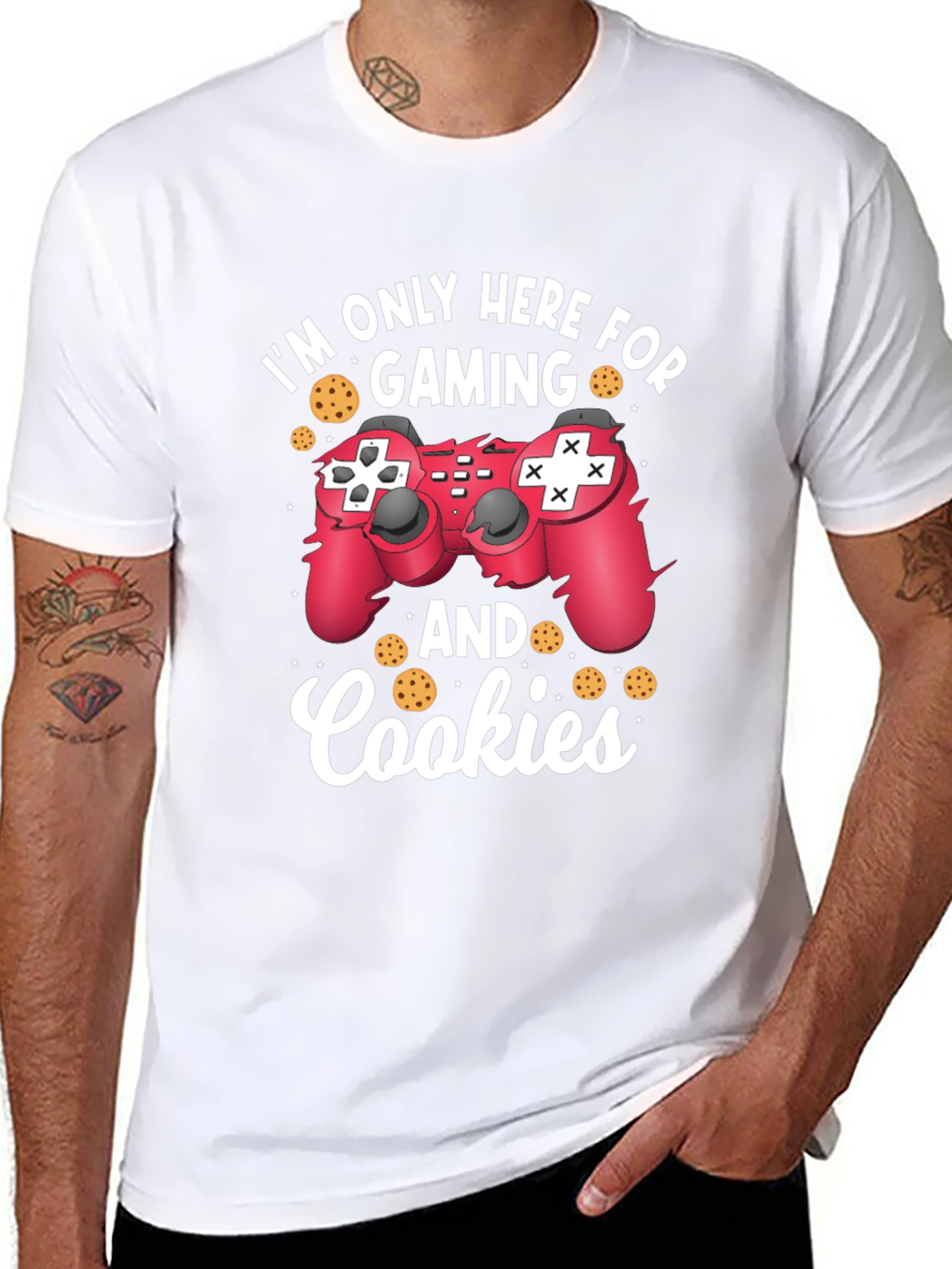 Gaming and Cookies T-Shirt - Gamer Tee
