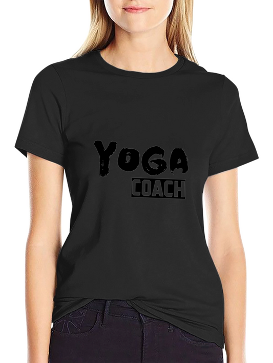 Yoga Coach T-Shirt - Black Graphic Tee
