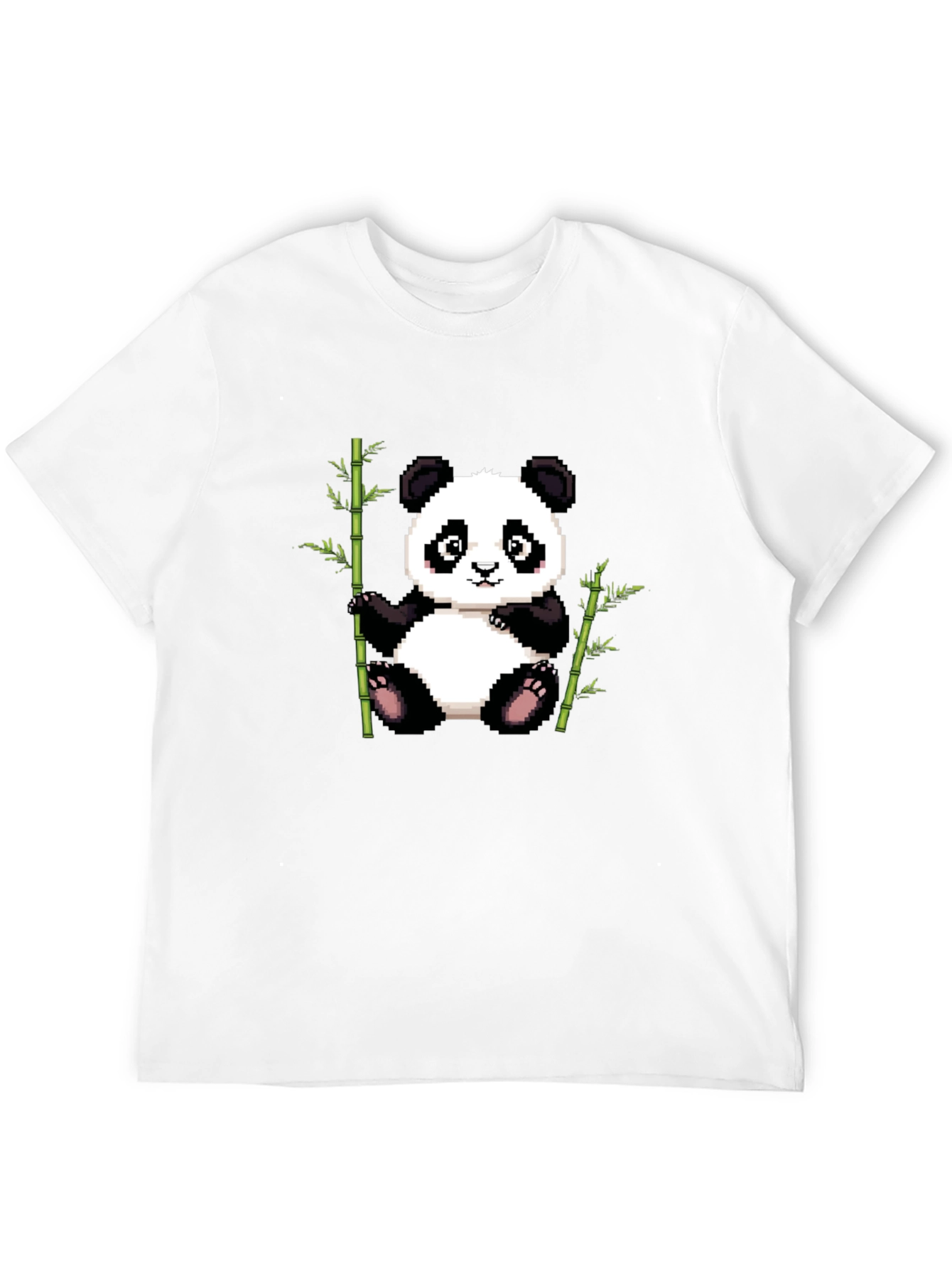 Pixel Panda T-Shirt - Cute Panda Bamboo Design