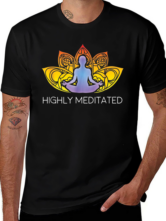 Highly Meditated Yoga Lotus T-Shirt