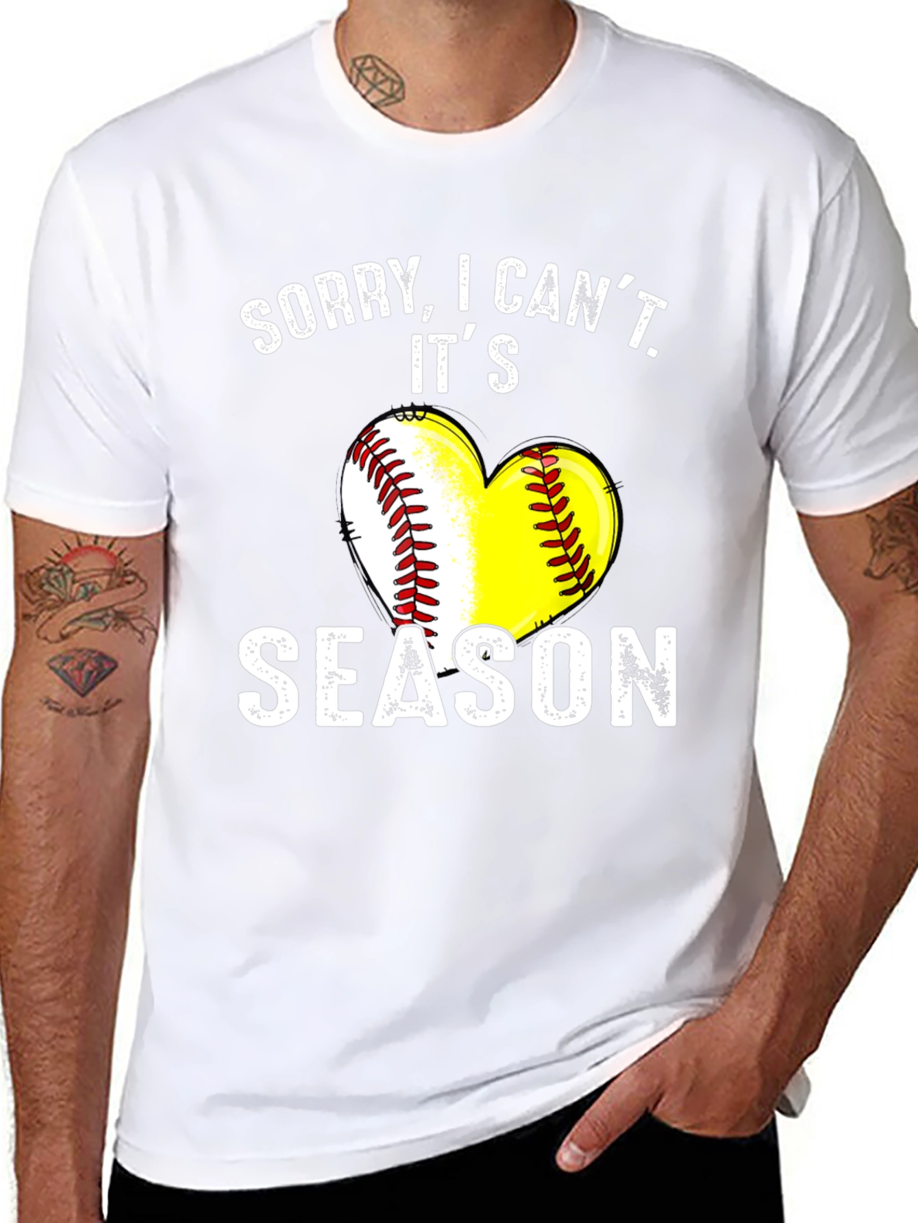 Sorry I Cant Its Season T-Shirt - Baseball/Softball