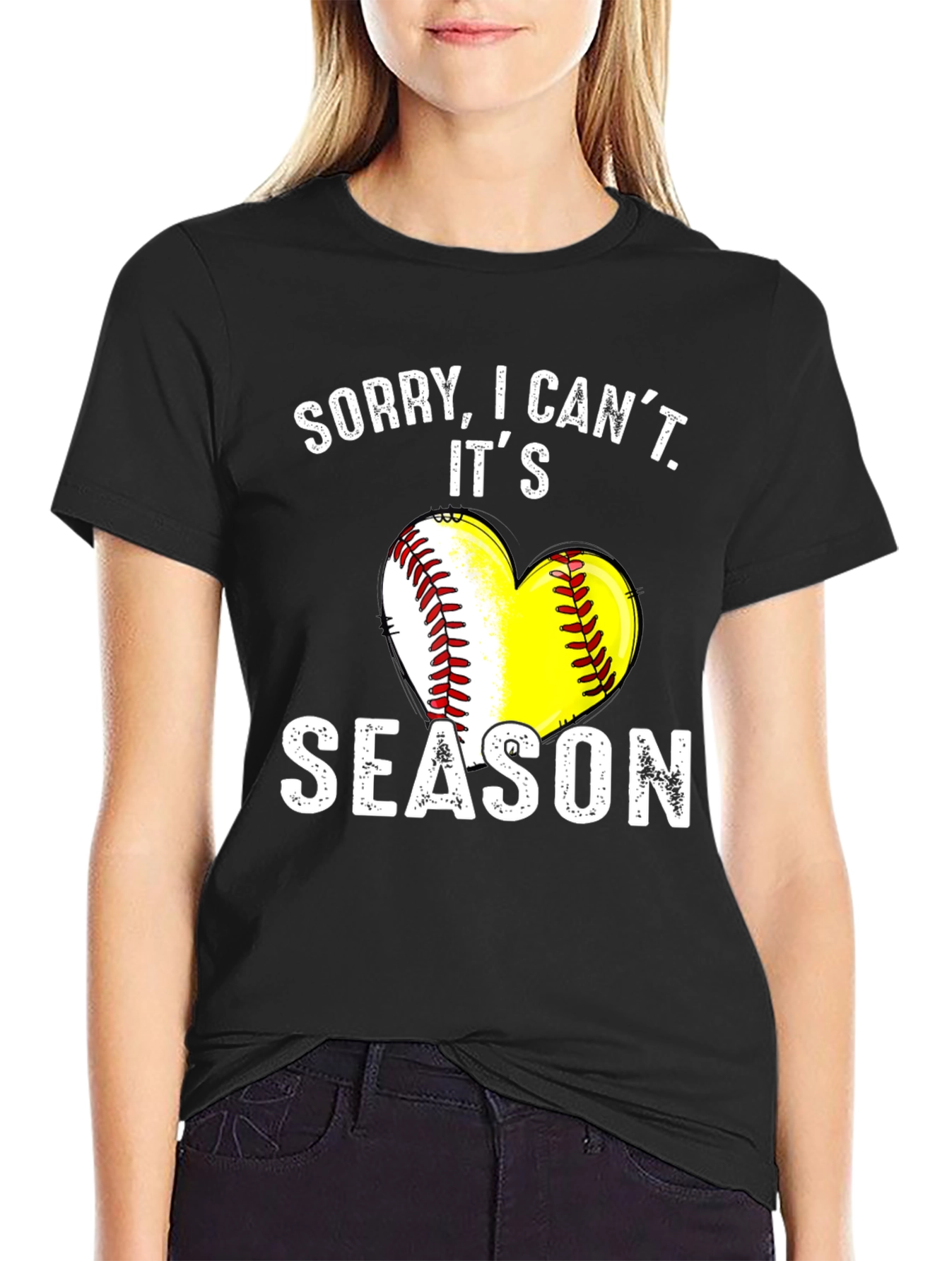 Sorry I Cant Its Season T-Shirt - Baseball/Softball