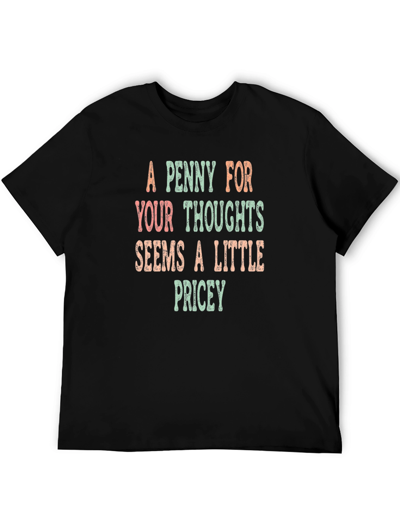 Penny for Your Thoughts Black Graphic Tee