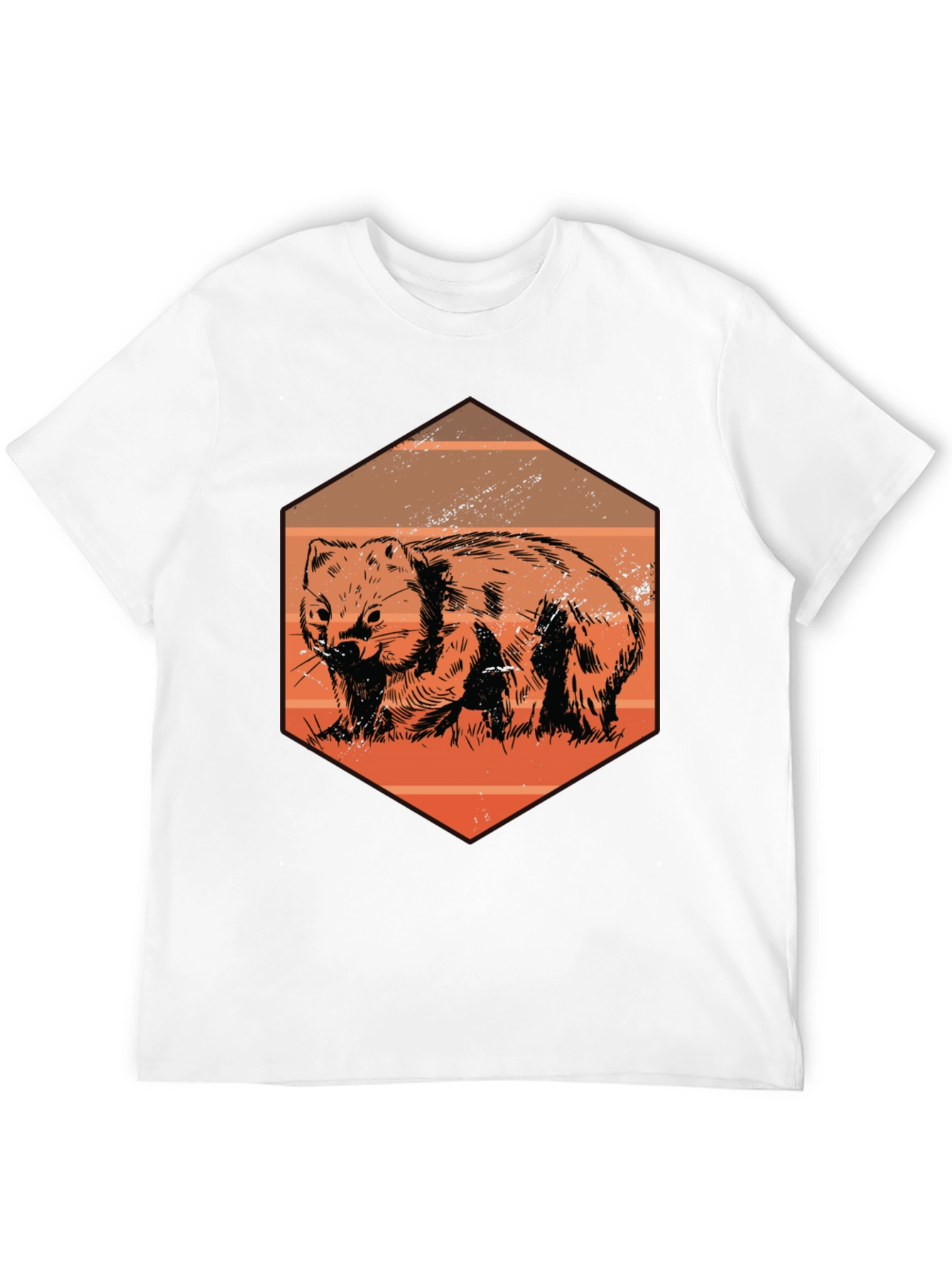 Wombat Graphic Tee - Unique Animal Design