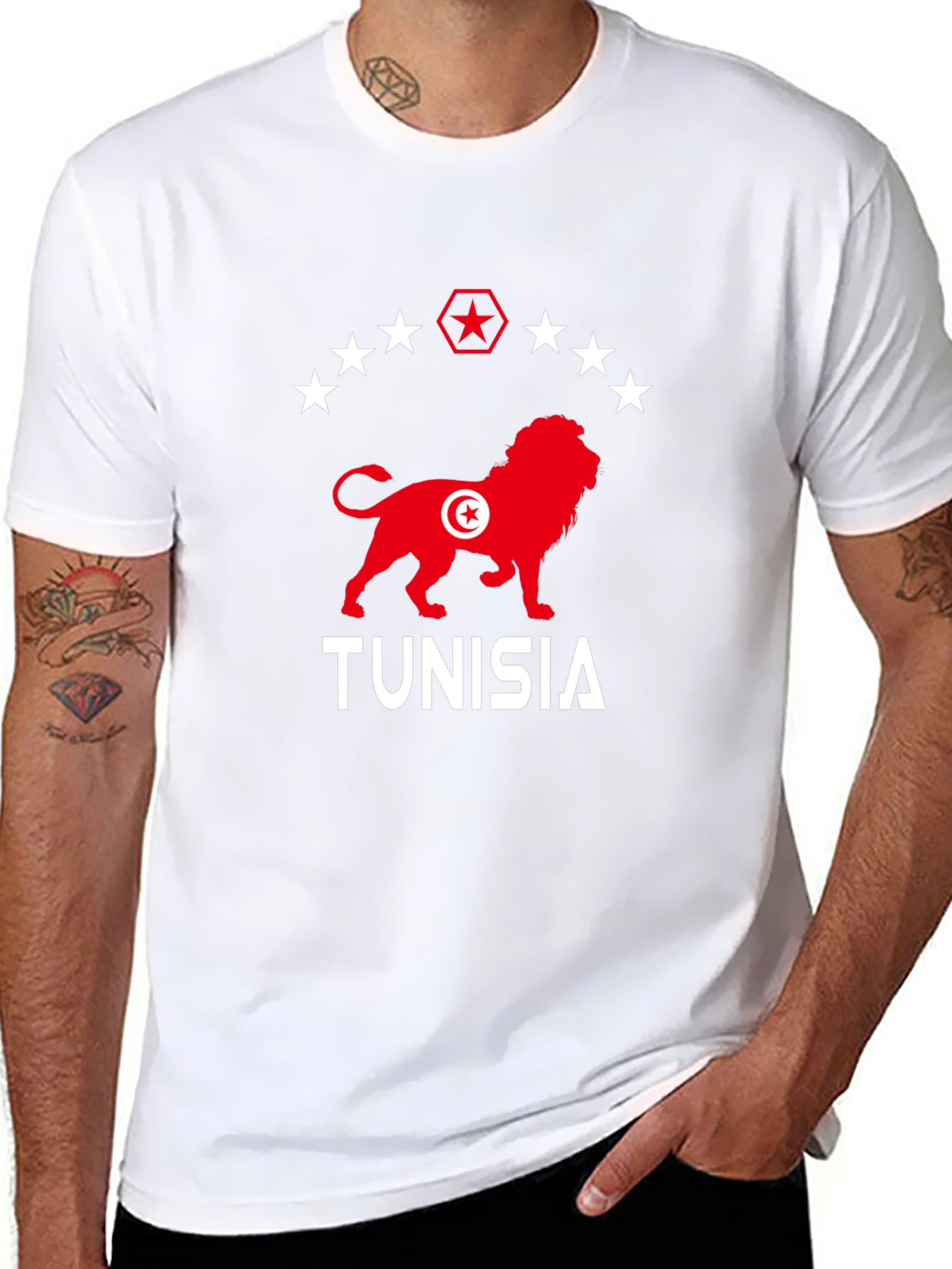 Tunisia Lion Graphic T-Shirt