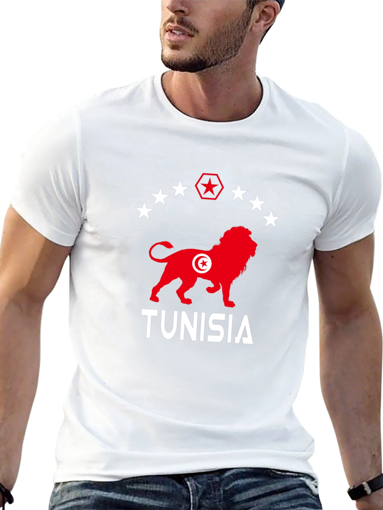 Tunisia Lion Graphic T-Shirt