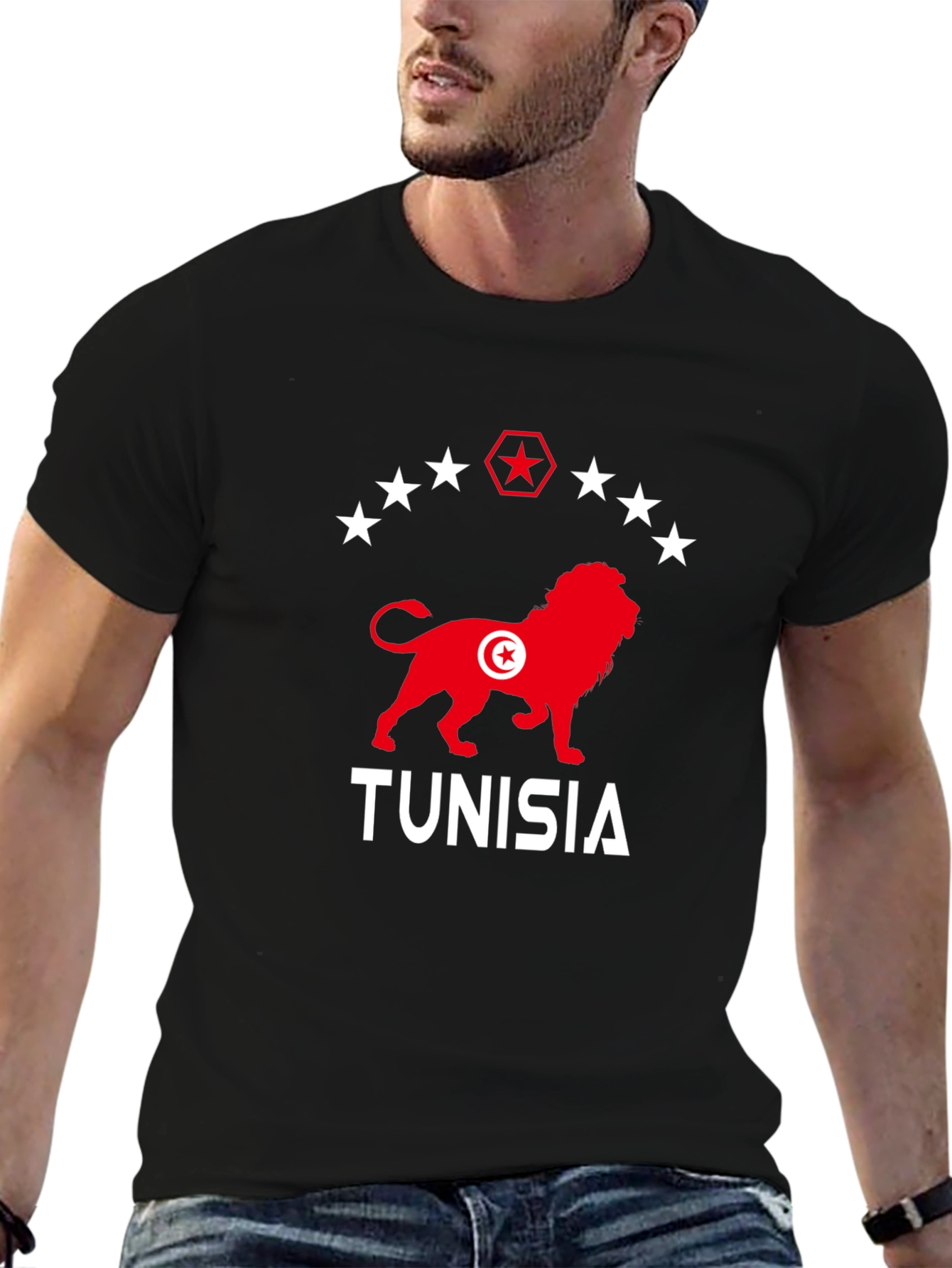Tunisia Lion Graphic T-Shirt
