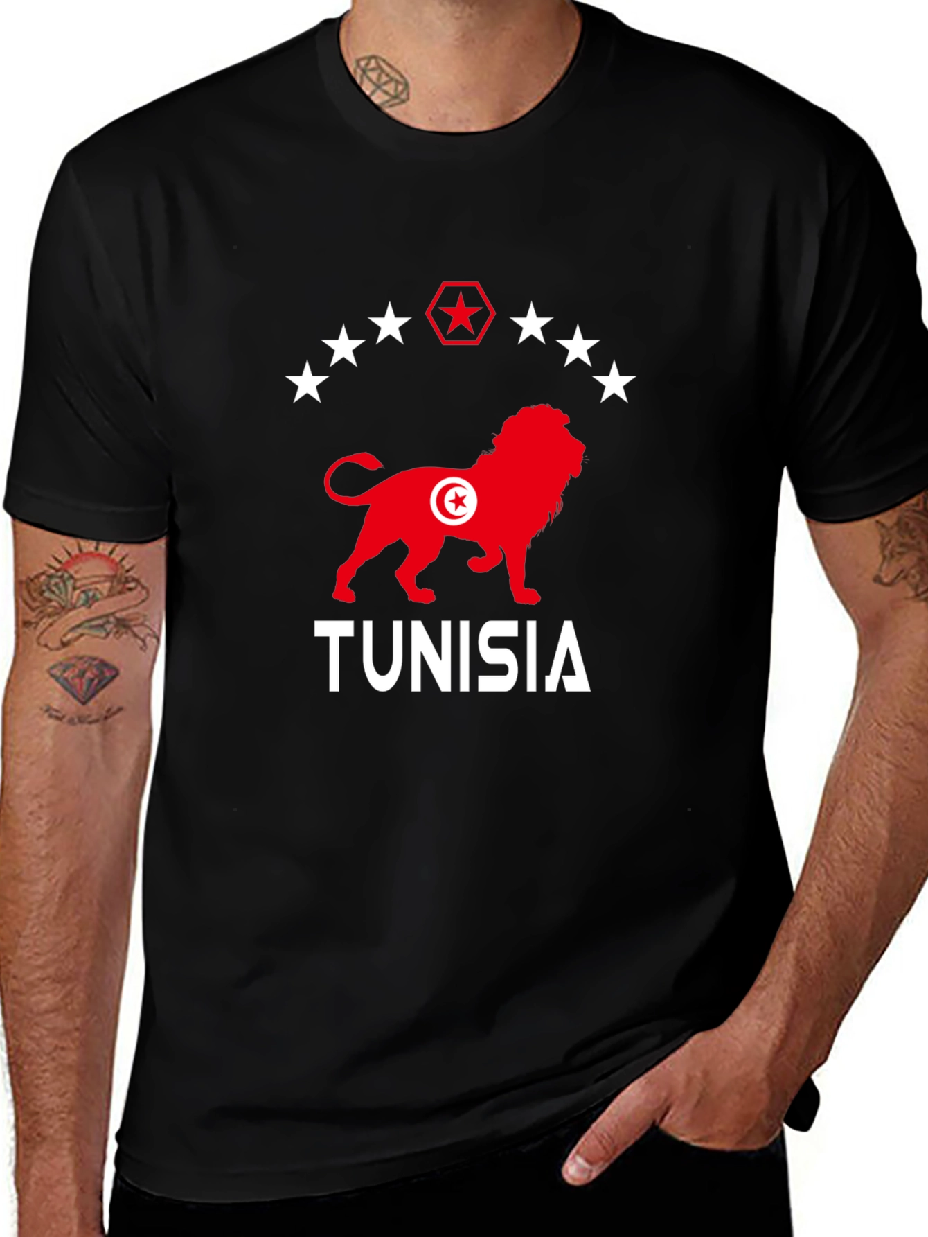Tunisia Lion Graphic T-Shirt