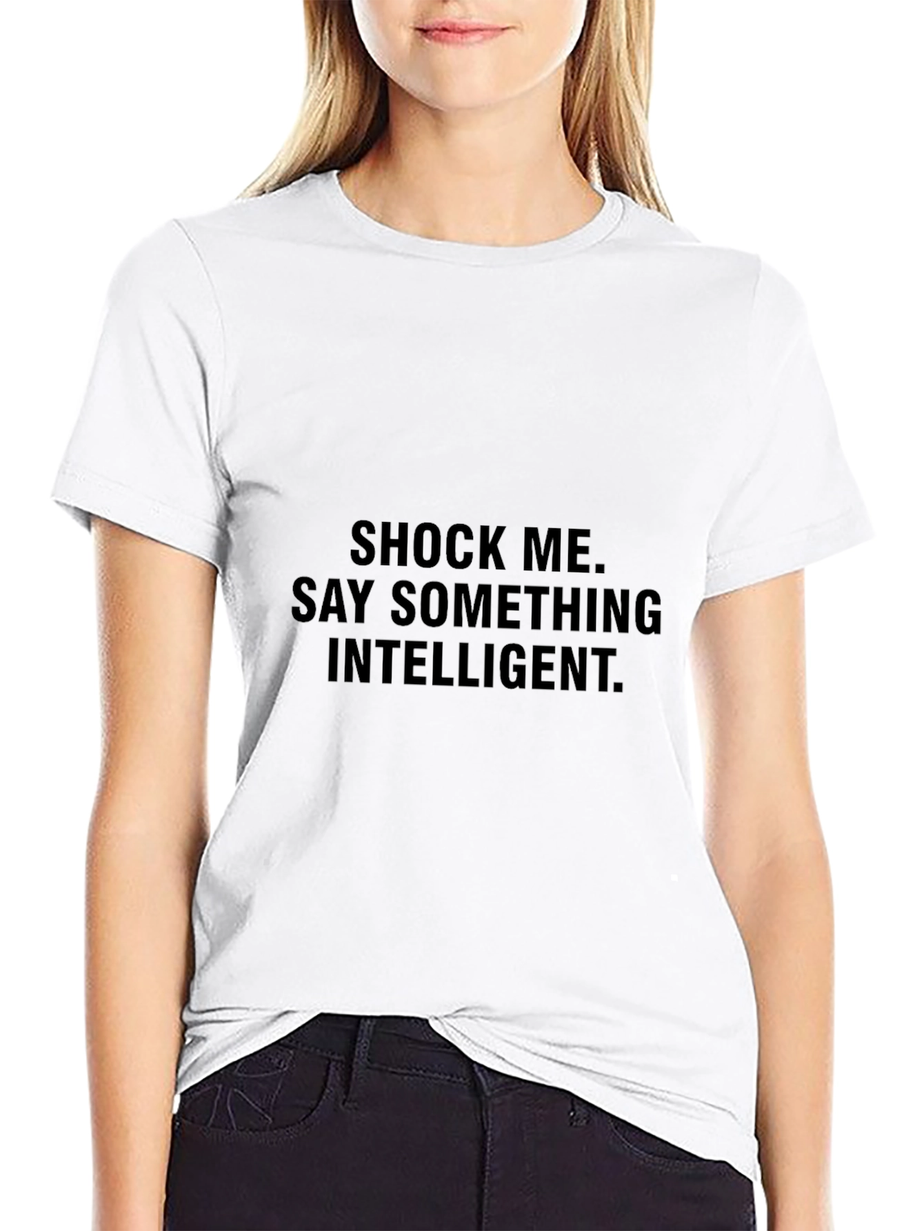 Shock Me T-Shirt: Intelligent Statement Tee