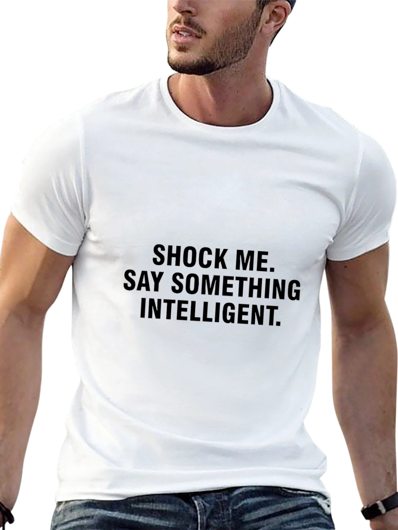 Shock Me T-Shirt: Intelligent Statement Tee