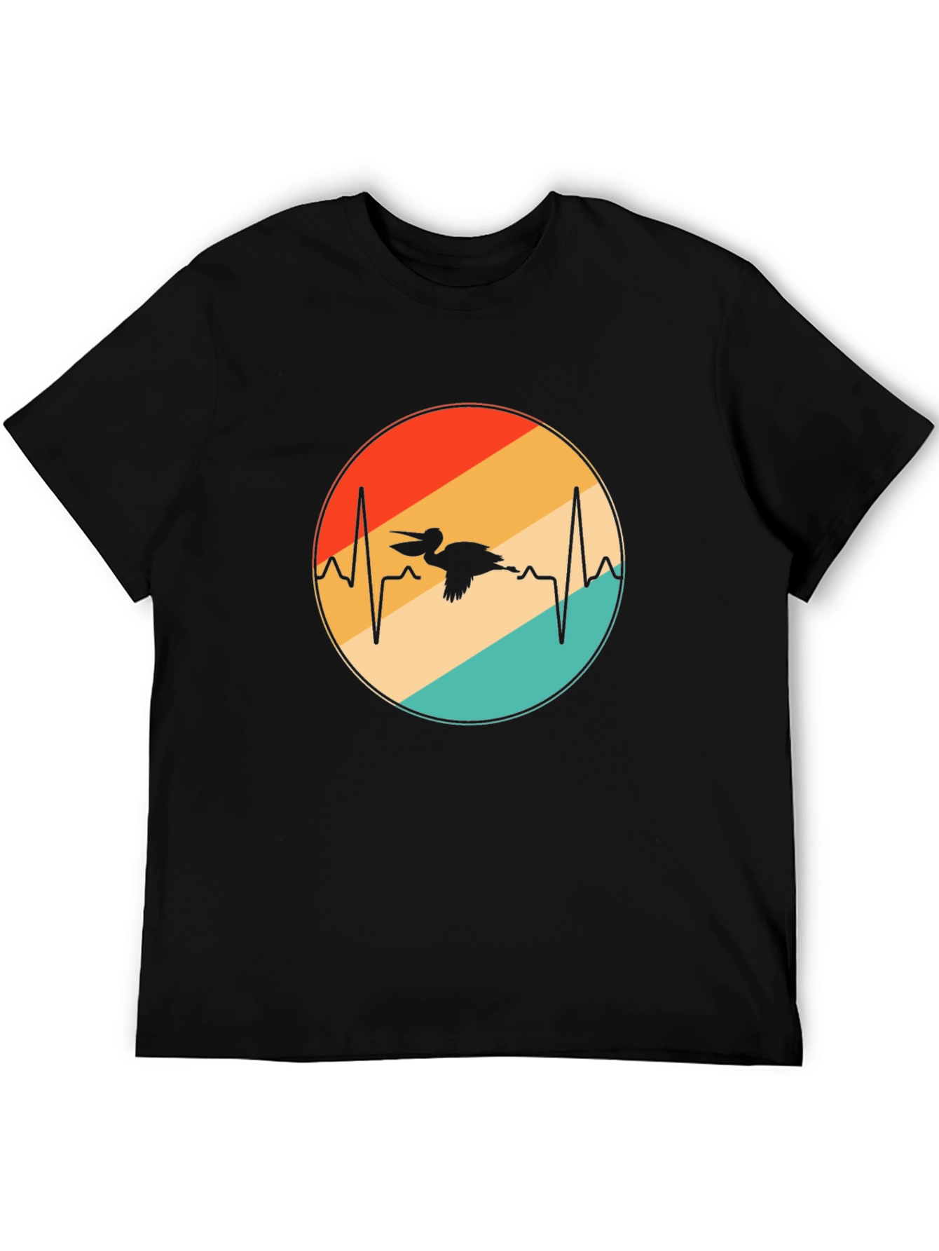 Pelican Heartbeat Retro Graphic Tee