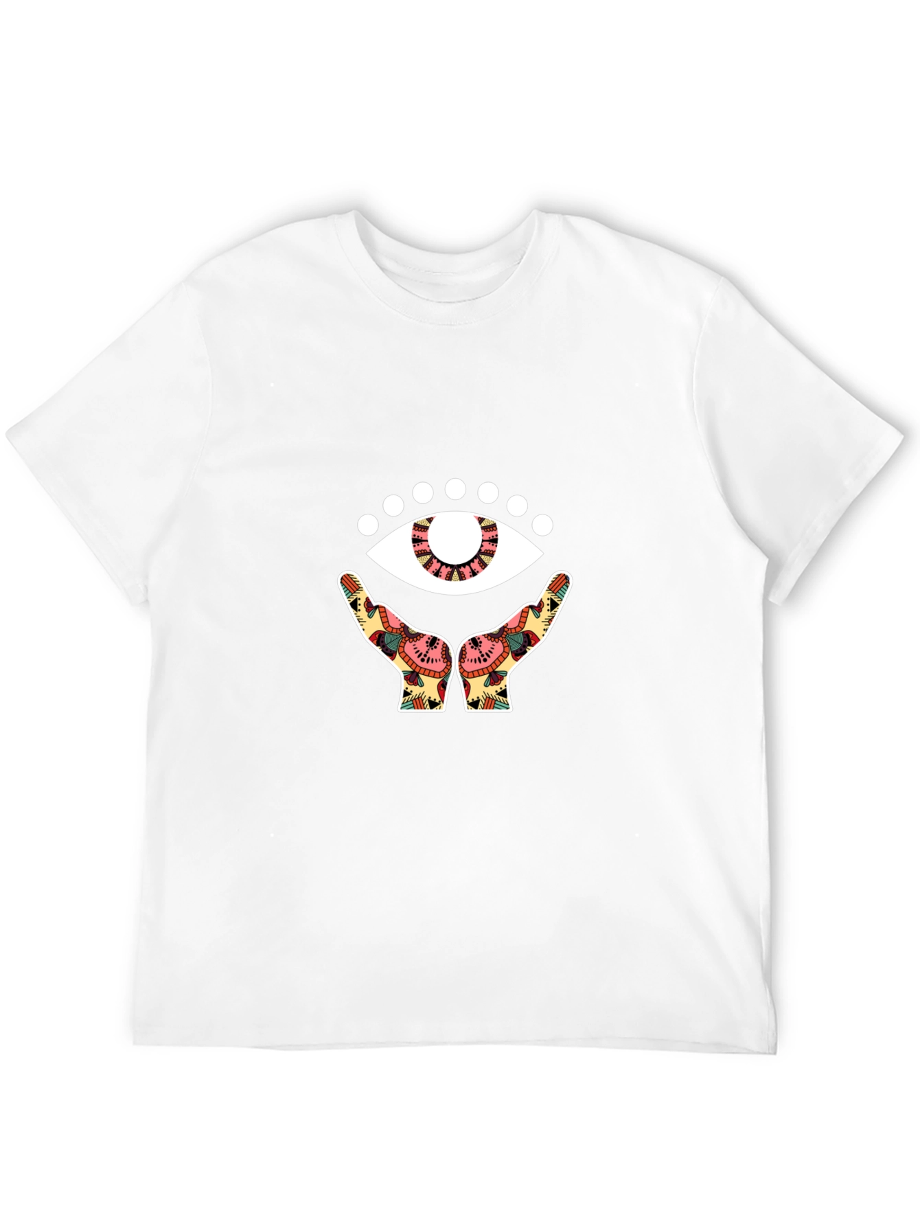 Mystic Eye Graphic Tee - Black Cotton Comfort
