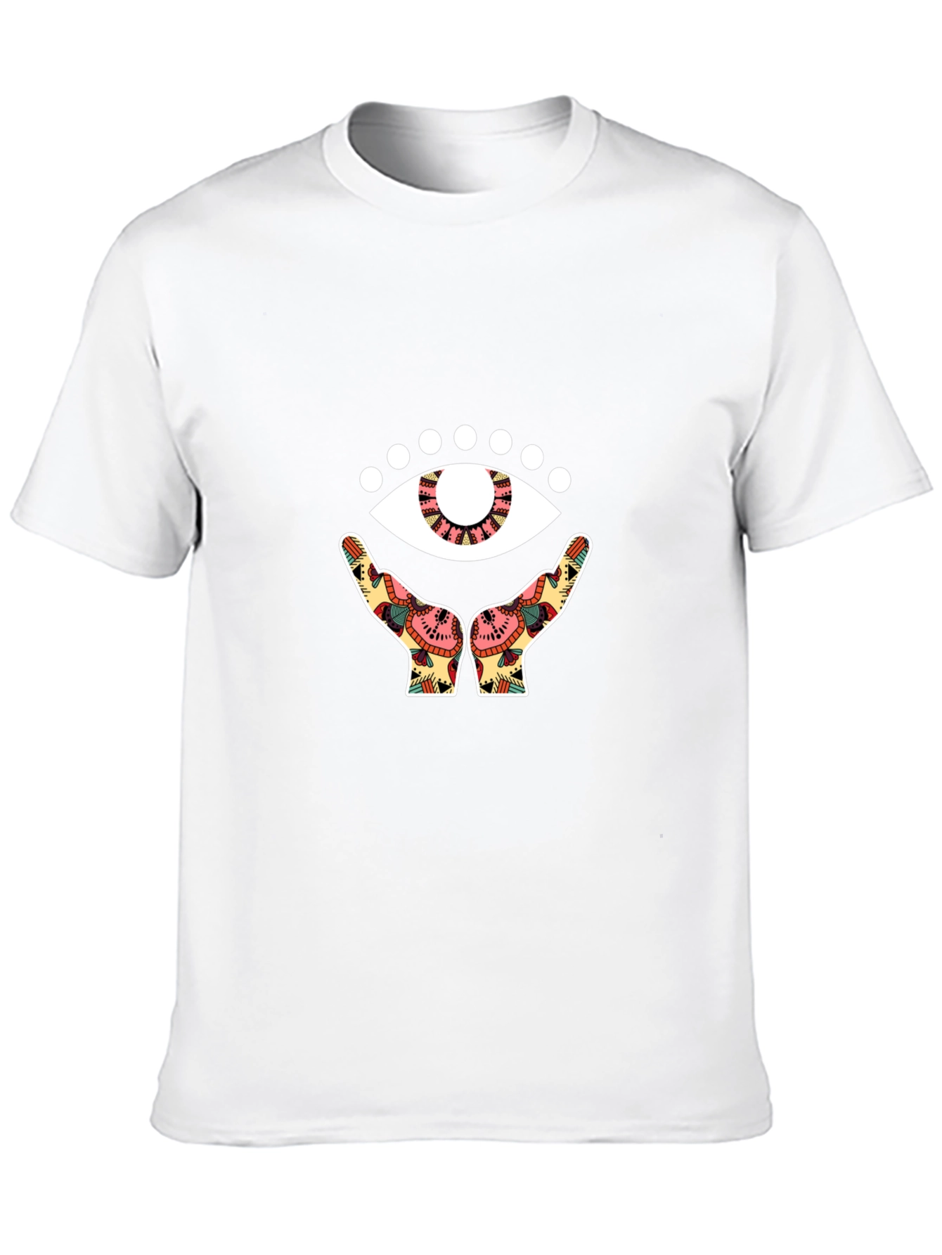 Mystic Eye Graphic Tee - Black Cotton Comfort