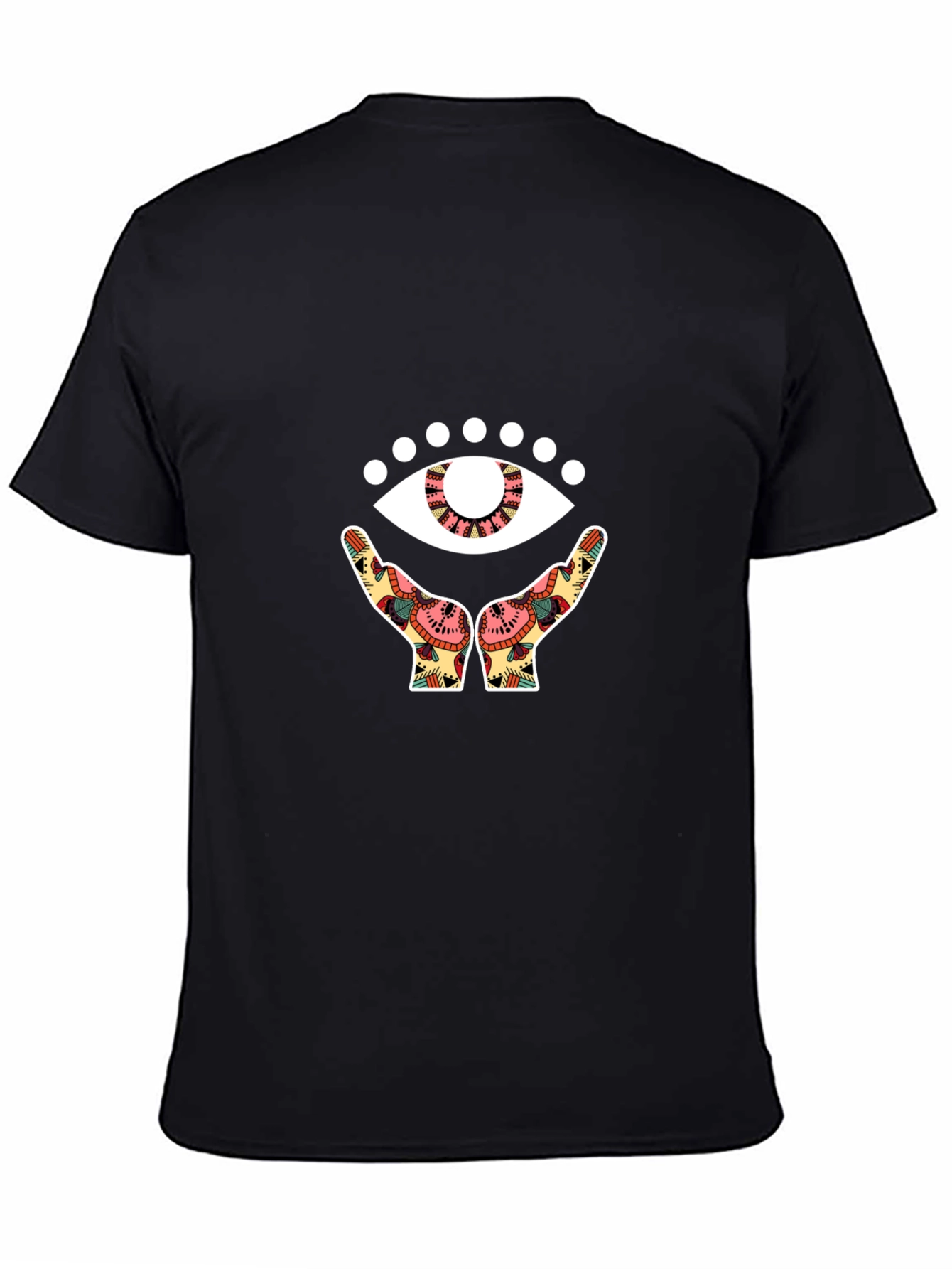 Mystic Eye Graphic Tee - Black Cotton Comfort