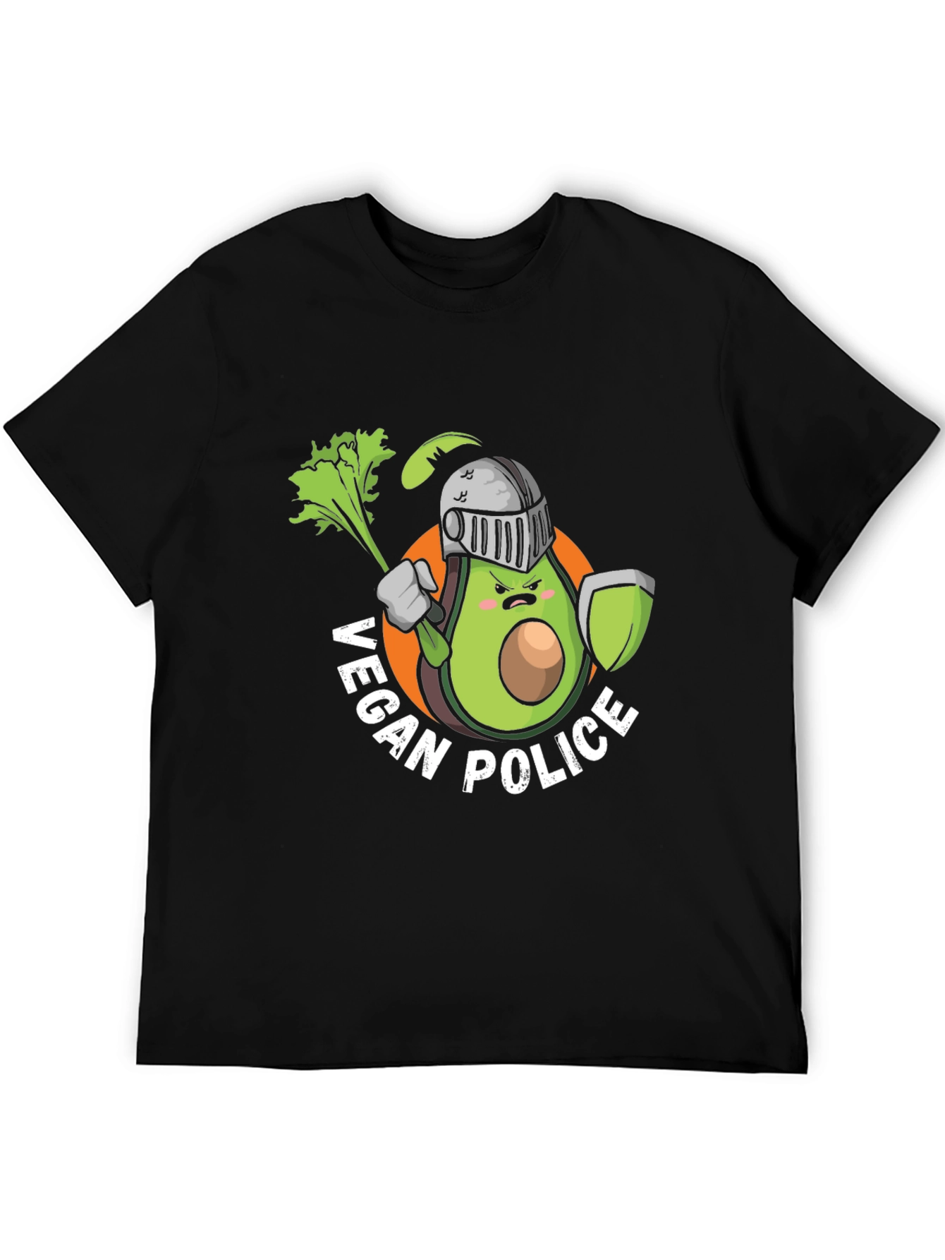Vegan Police Avocado Knight T-Shirt