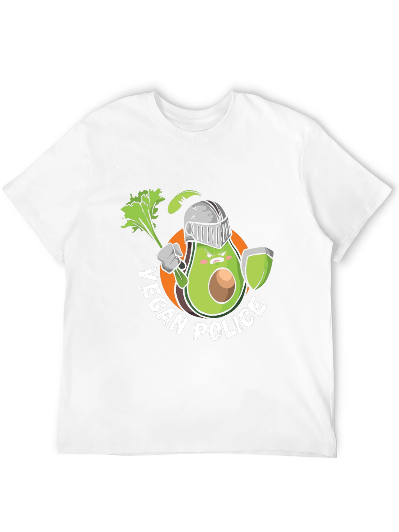 Vegan Police Avocado Knight T-Shirt