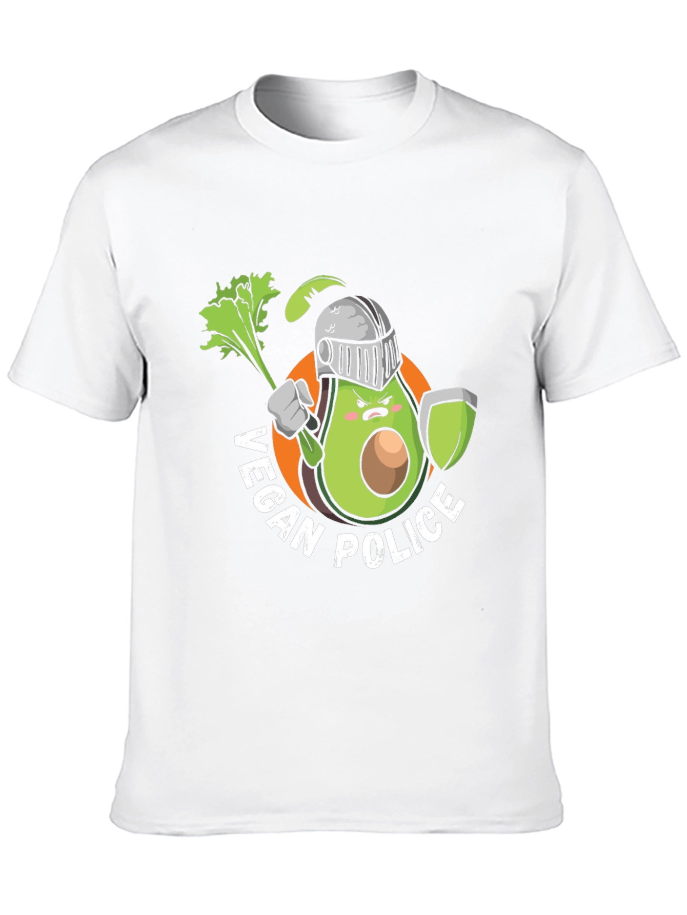 Vegan Police Avocado Knight T-Shirt
