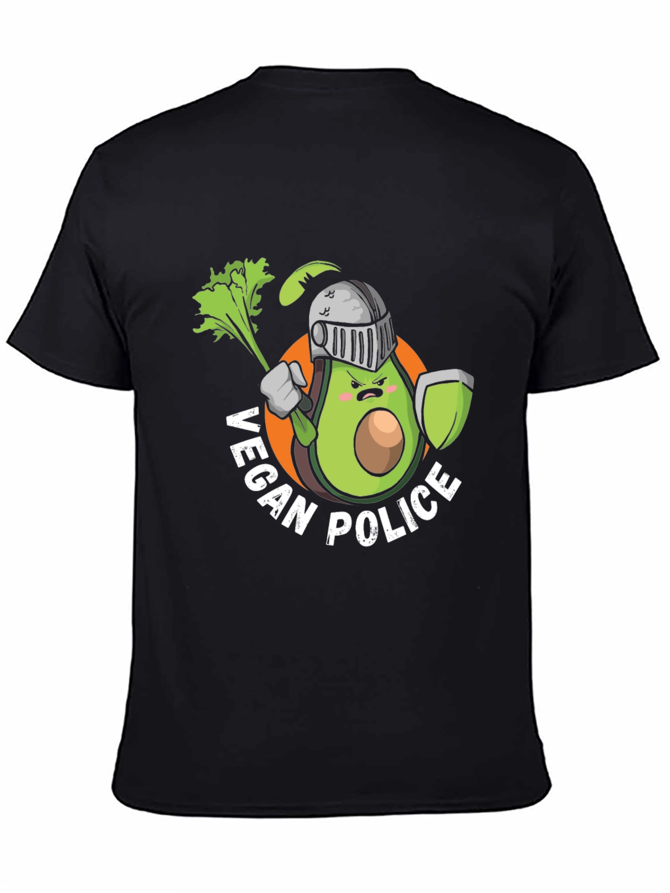 Vegan Police Avocado Knight T-Shirt