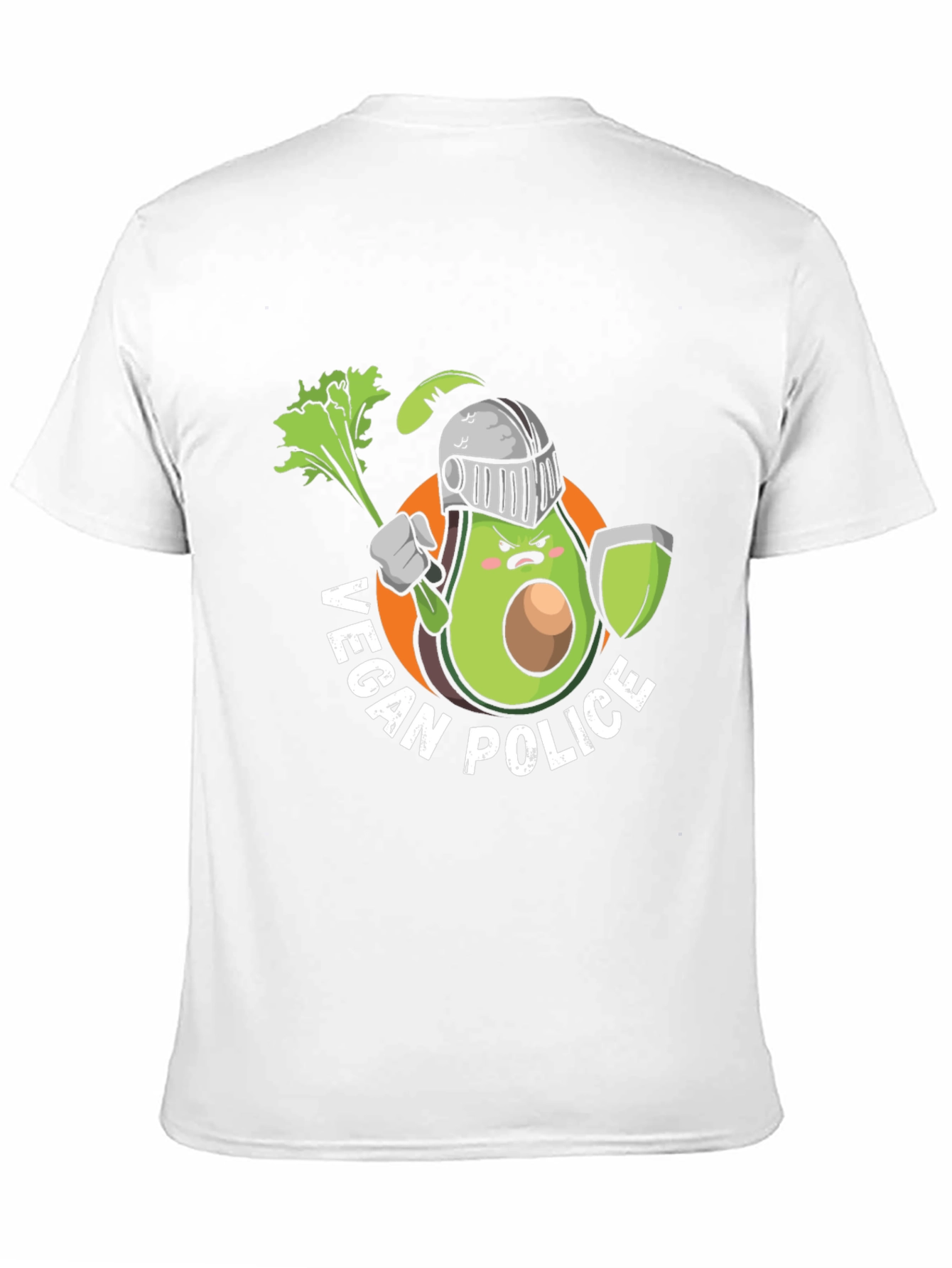 Vegan Police Avocado Knight T-Shirt