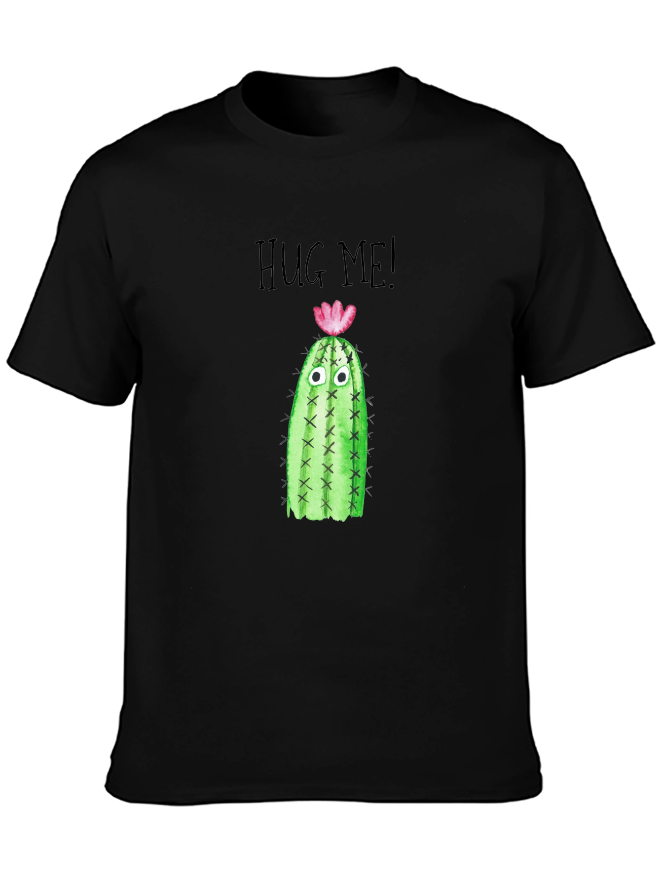 Hug Me Cactus Tee - Quirky Graphic T-Shirt
