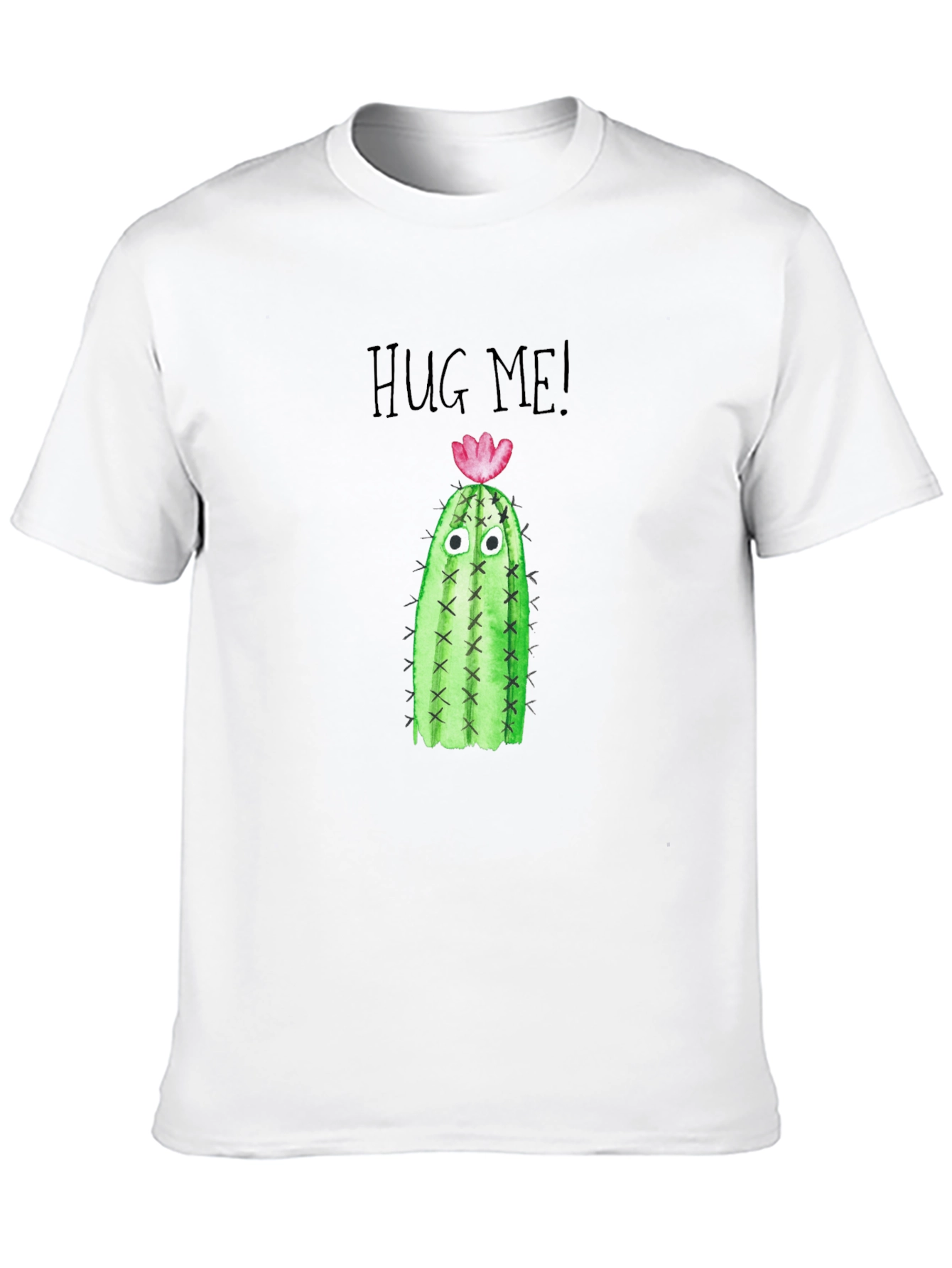 Hug Me Cactus Tee - Quirky Graphic T-Shirt