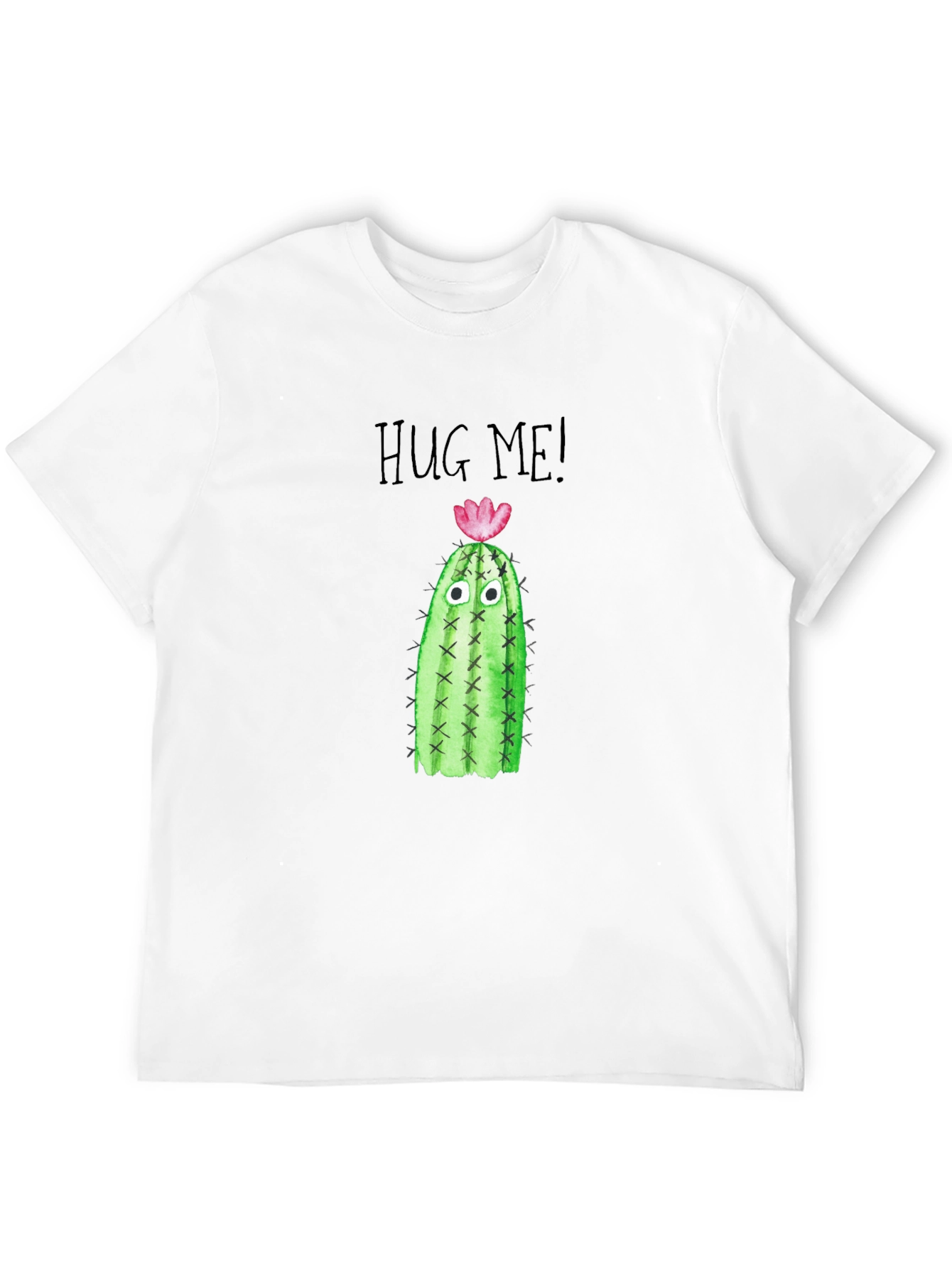 Hug Me Cactus Tee - Quirky Graphic T-Shirt