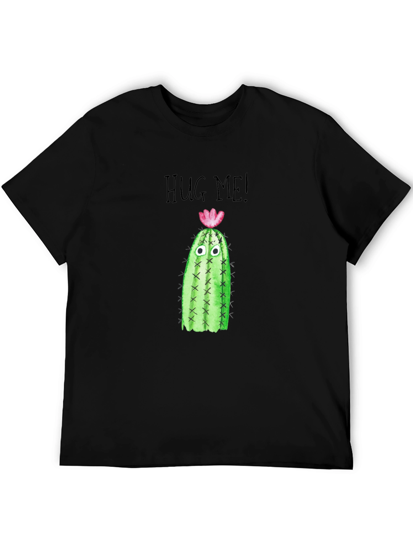 Hug Me Cactus Tee - Quirky Graphic T-Shirt