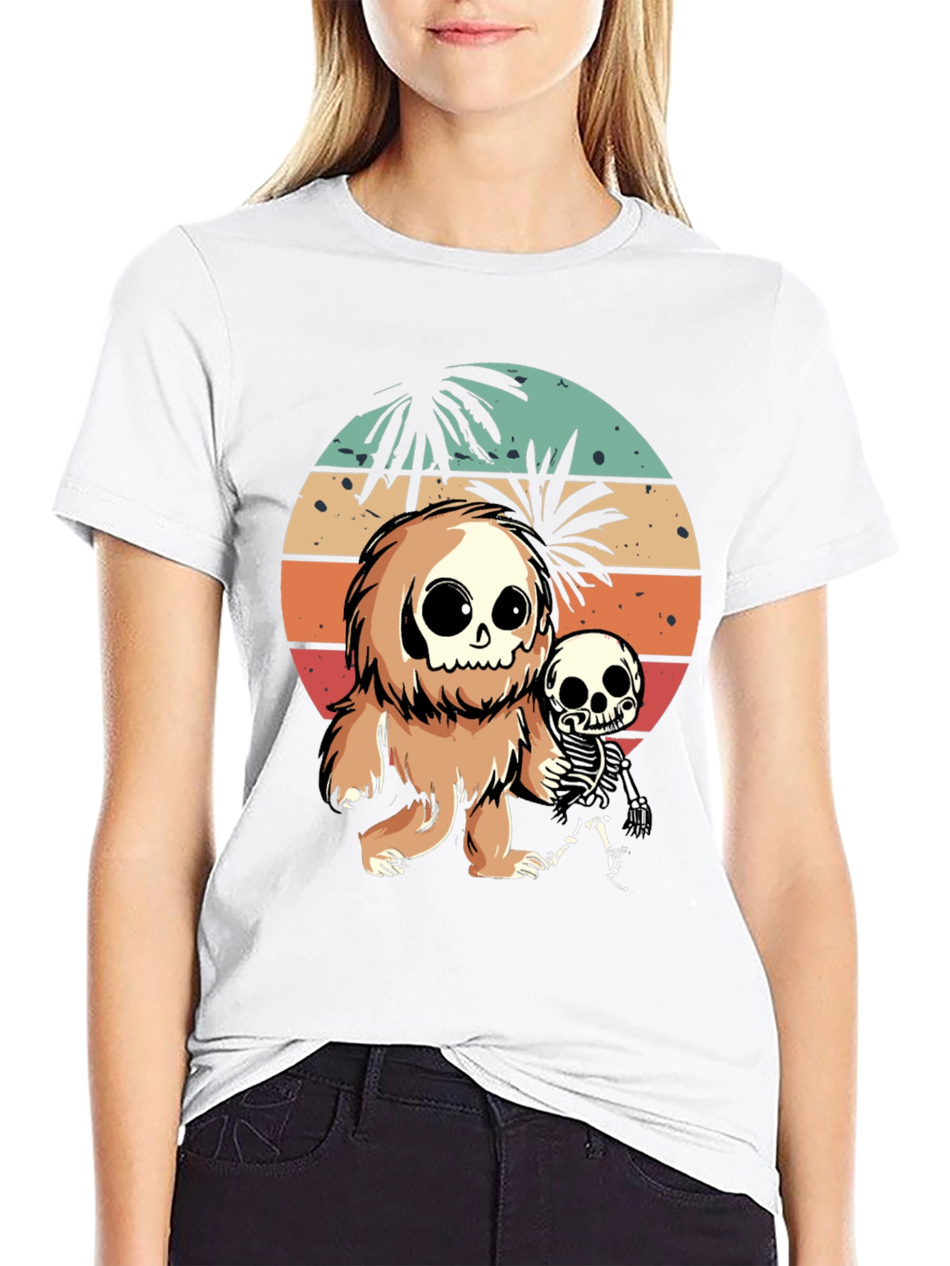 Bigfoot & Skeleton Tee: Beach Vibes