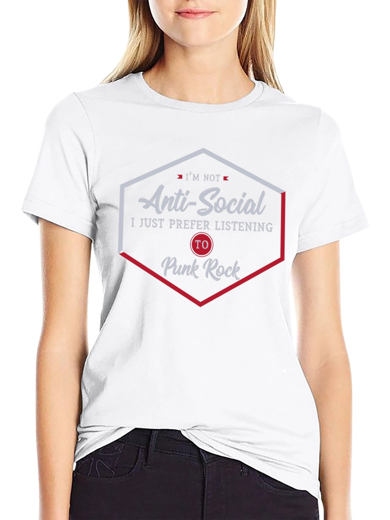 Anti-Social Punk Rock Music Fan T-Shirt