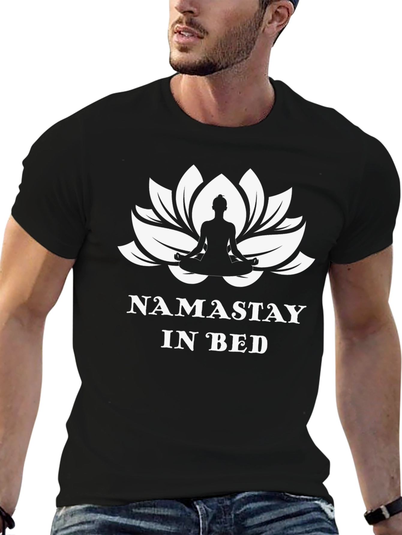 Namastay in Bed Graphic Tee - Yoga Lover Shirt