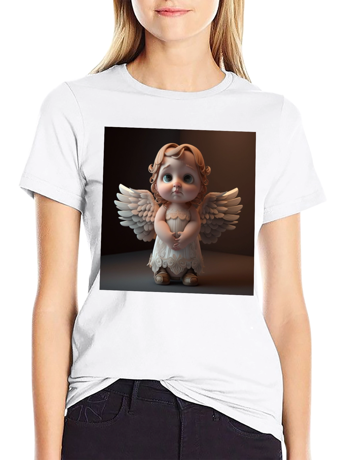 Angel Graphic T-Shirt - Unique Design Soft Cotton