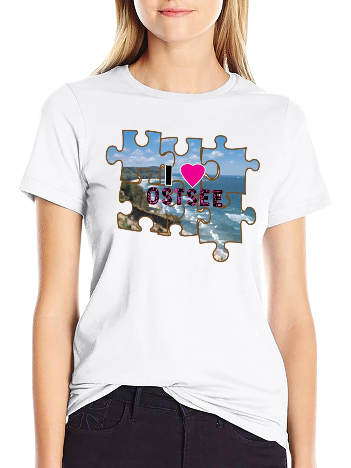 I Love Ostsee Jigsaw Tee