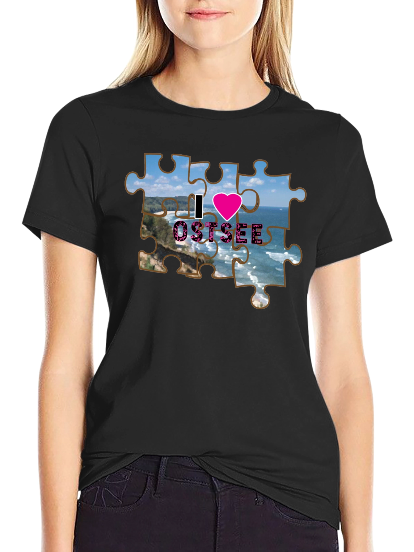 I Love Ostsee Jigsaw Tee