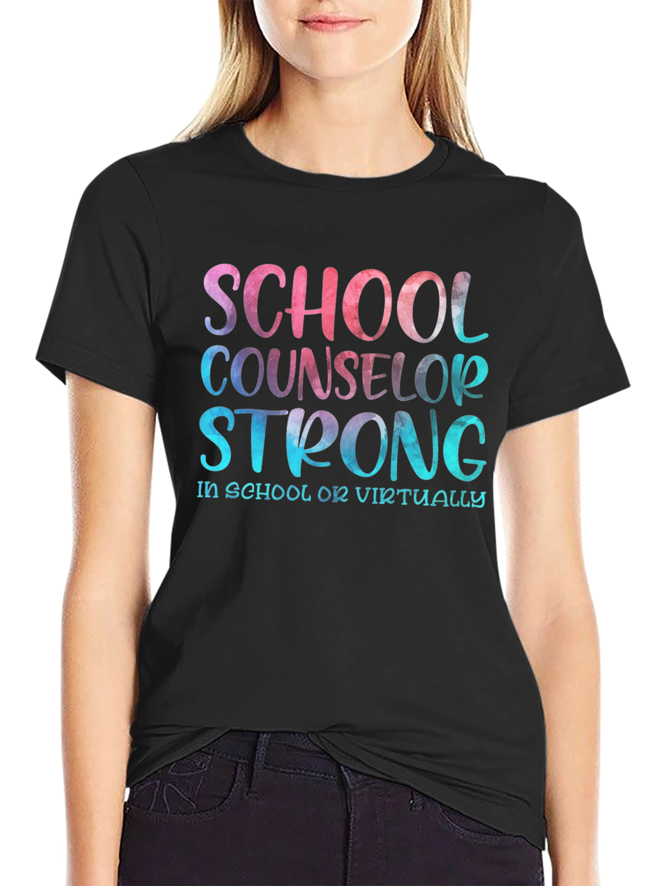 School Counselor Strong T-Shirt - Educator Appreciation