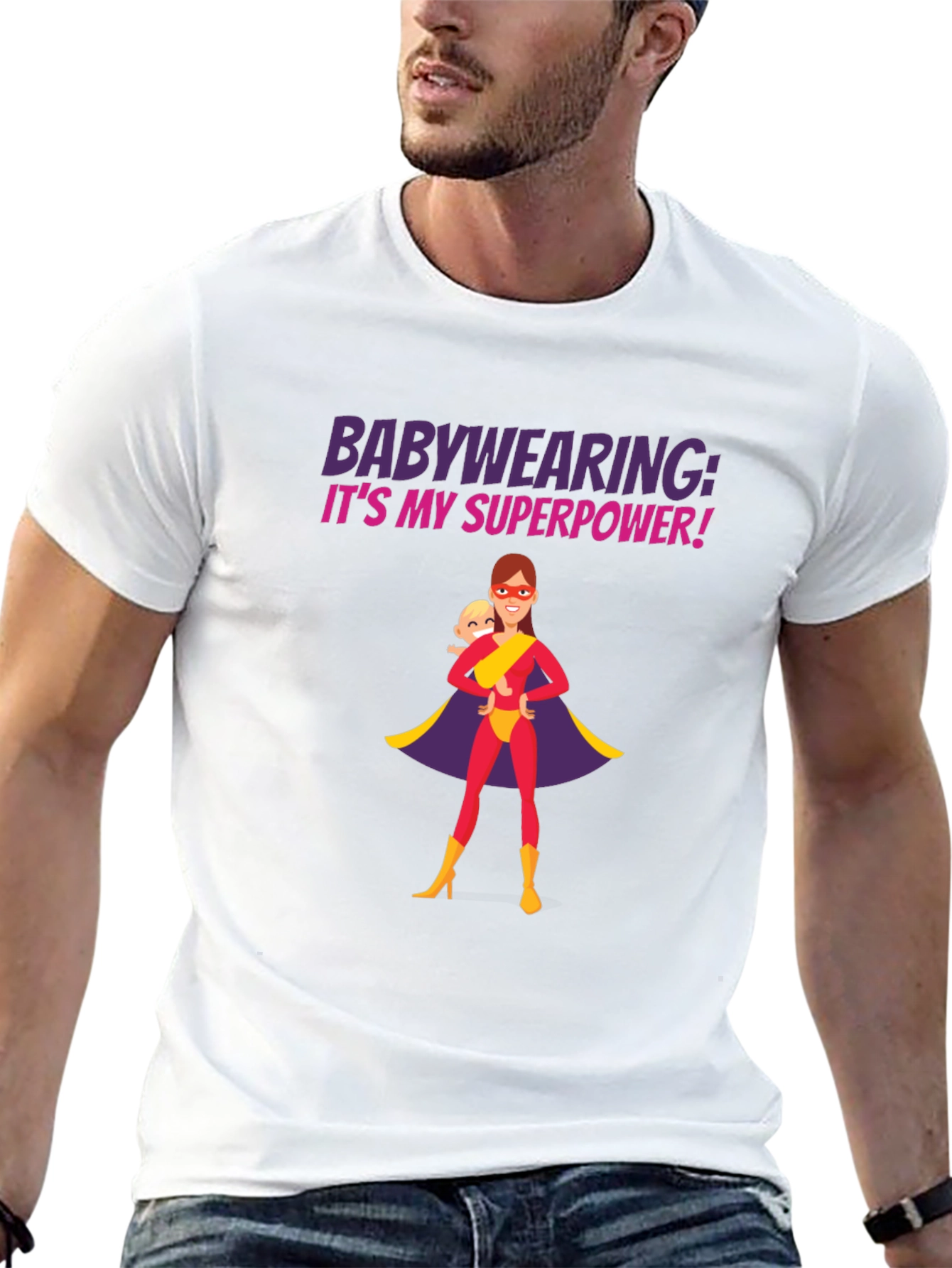 Babywearing Superhero T-Shirt - Superpower Tee!