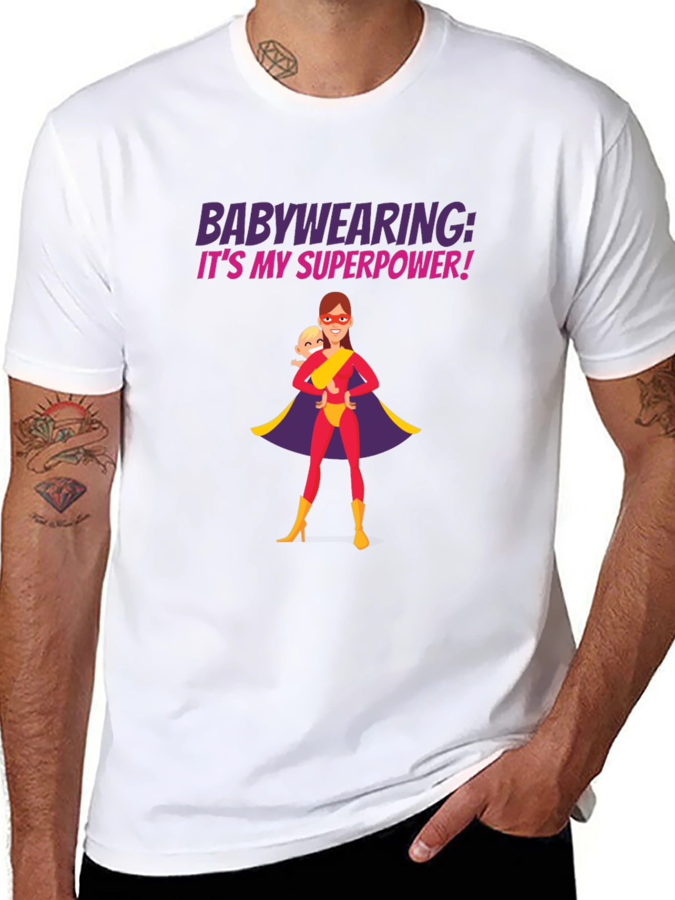 Babywearing Superhero T-Shirt - Superpower Tee!