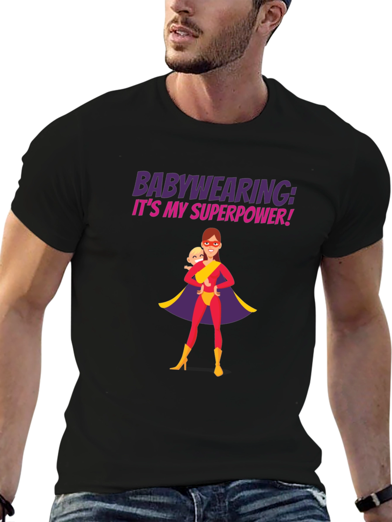 Babywearing Superhero T-Shirt - Superpower Tee!