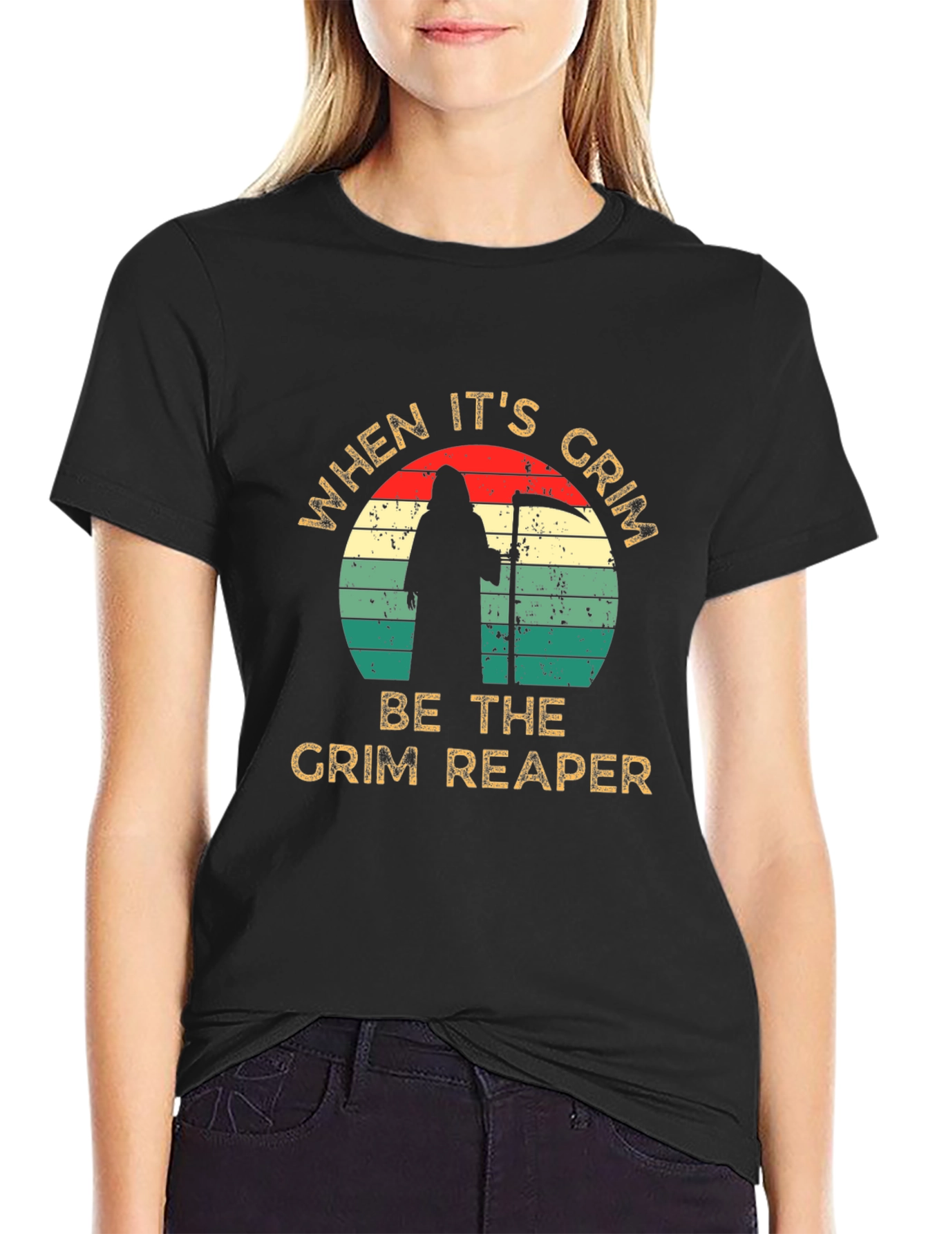Grim Reaper Graphic Tee - When Its Grim